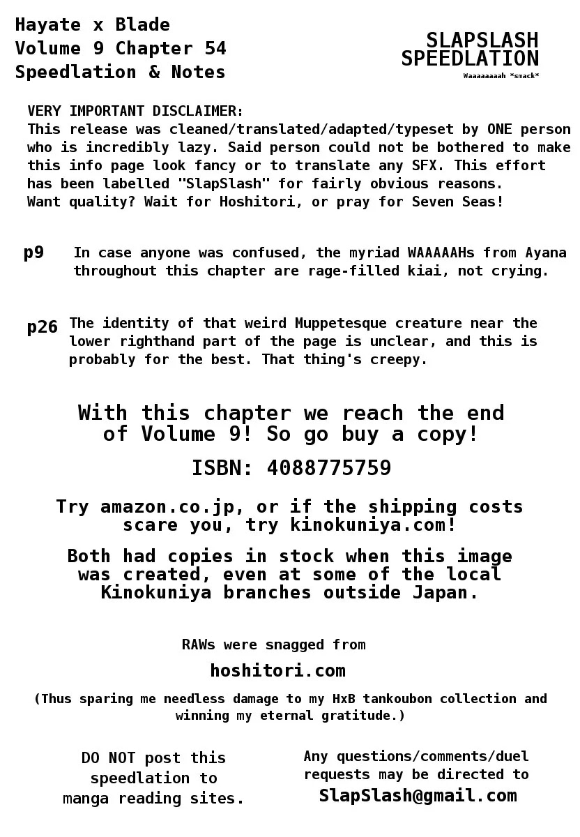 Hayate x Blade Chapter 54 page 24 - Chapter 54: The Star that the Idiot Dropped