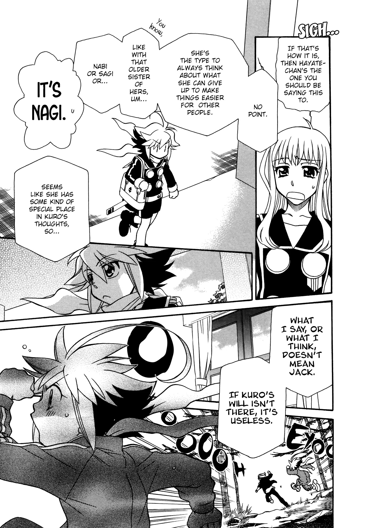 Hayate x Blade Chapter 61 page 20 - Chapter 61: Stupid is as Idiots Do