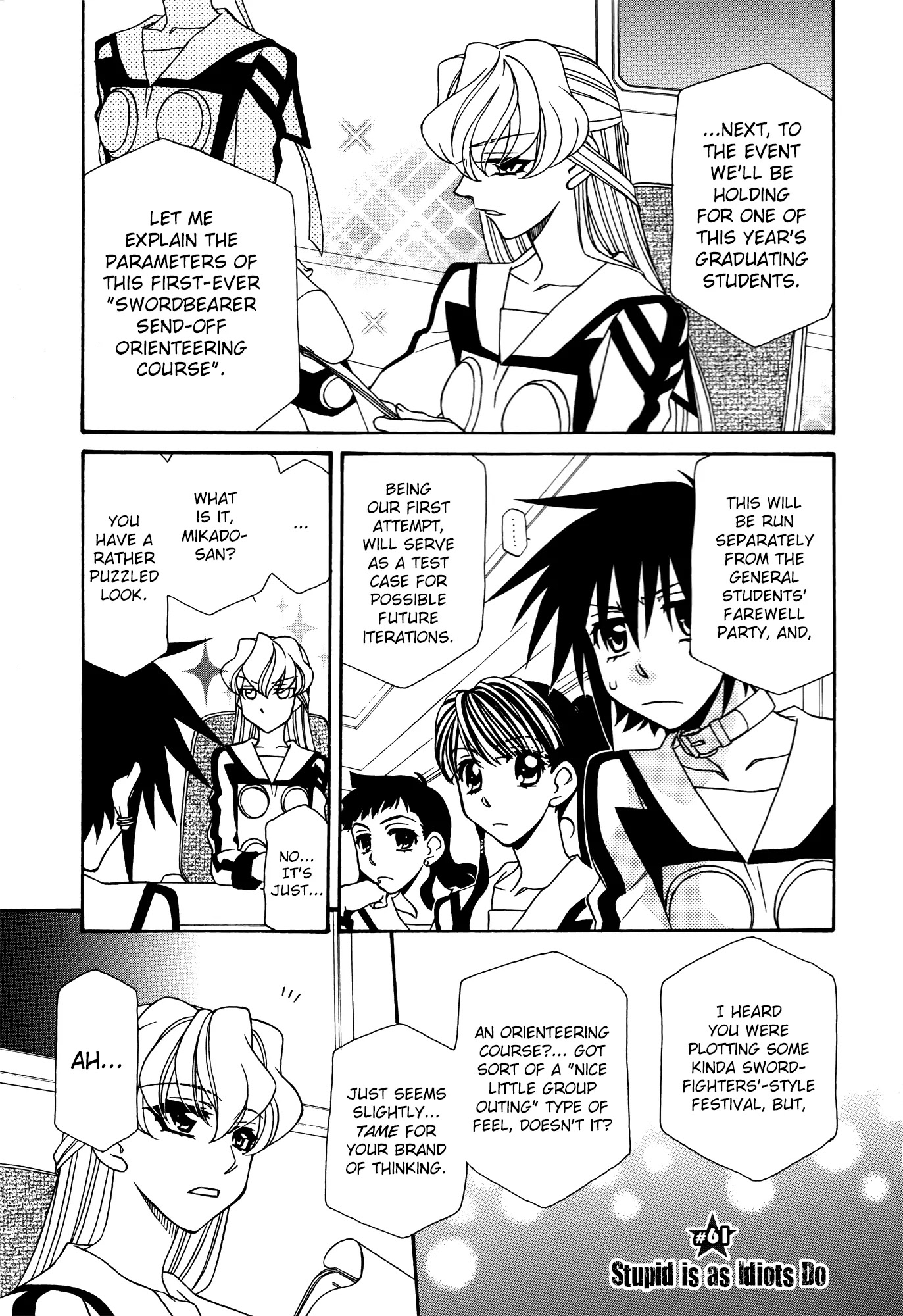 Hayate x Blade Chapter 61 page 8 - Chapter 61: Stupid is as Idiots Do