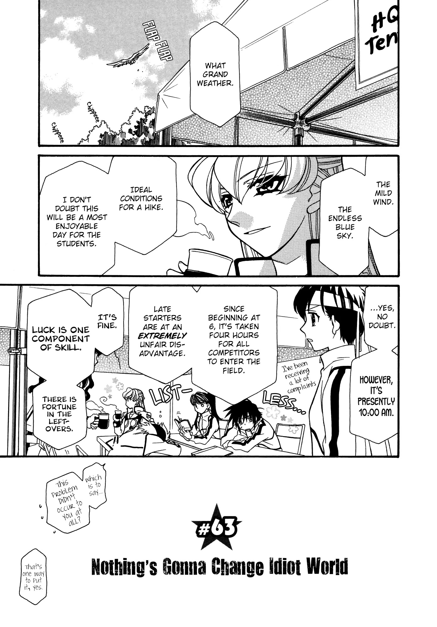 Hayate x Blade Chapter 63 page 1 - Chapter 63: Nothing's Gonna Change Idiot World