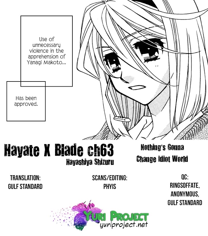 Hayate x Blade Chapter 63 page 33 - Chapter 63: Nothing's Gonna Change Idiot World