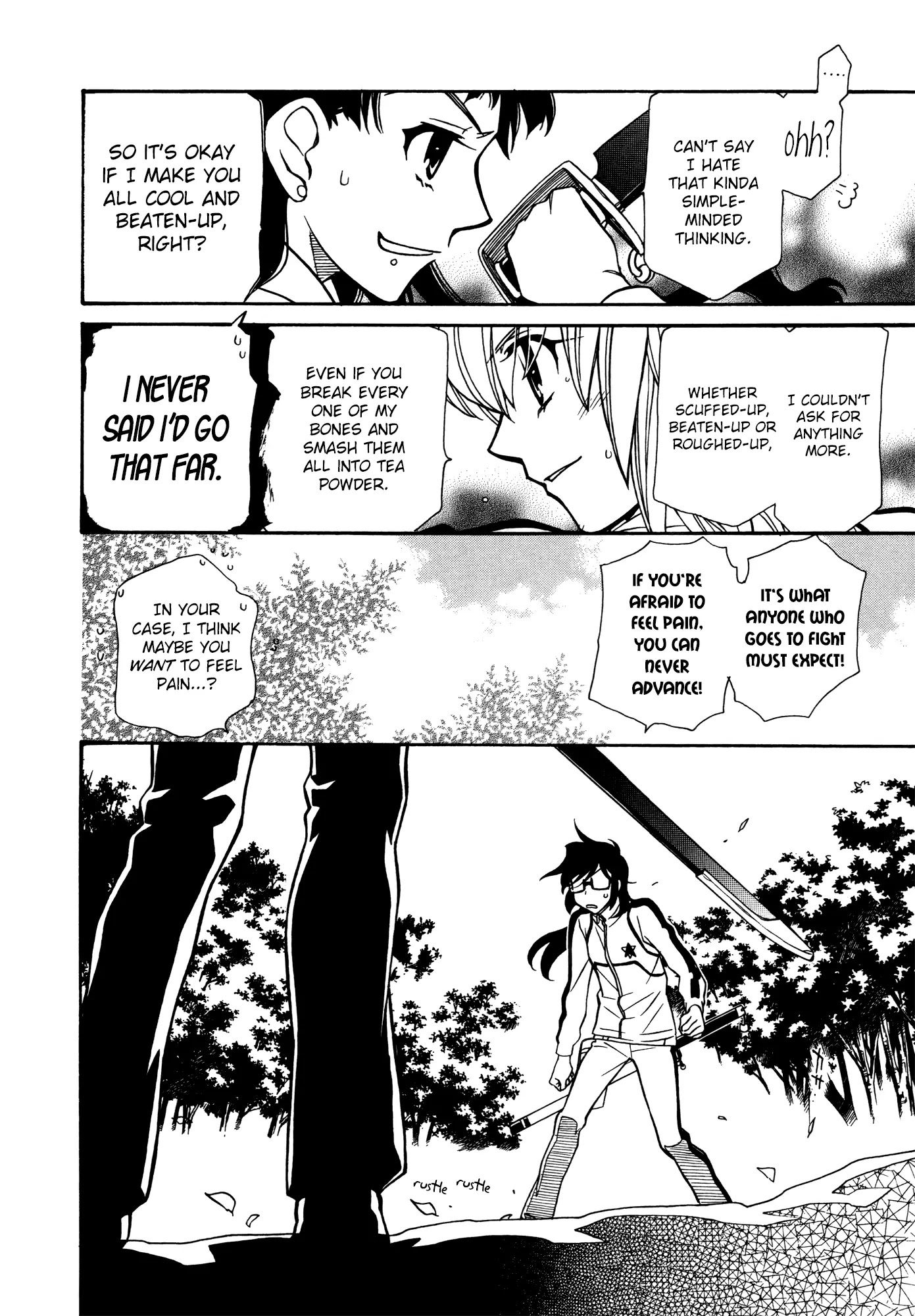 Hayate x Blade Chapter 67 page 35 - Chapter 67: Ah! The Sky! The Free and Easy Idiots!