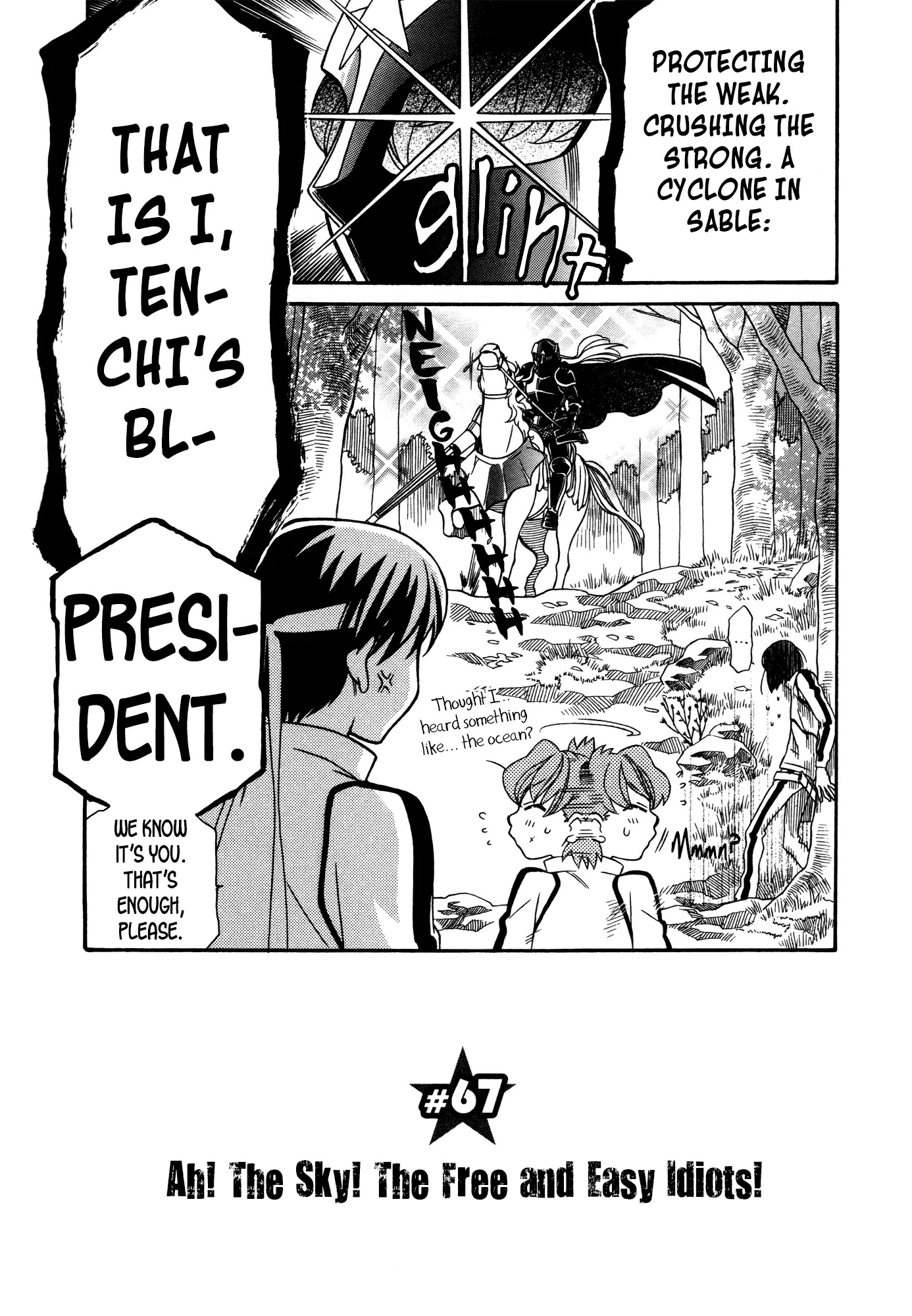 Hayate x Blade Chapter 67 page 9 - Chapter 67: Ah! The Sky! The Free and Easy Idiots!