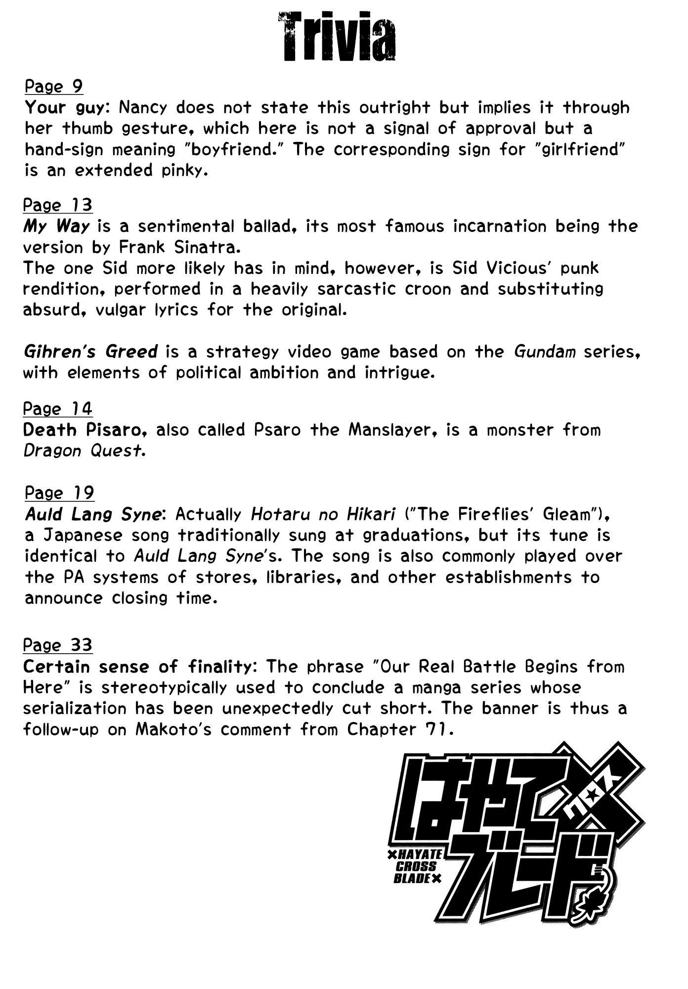 Hayate x Blade Chapter 72 page 40 - Chapter 72: The Idiot's Garden