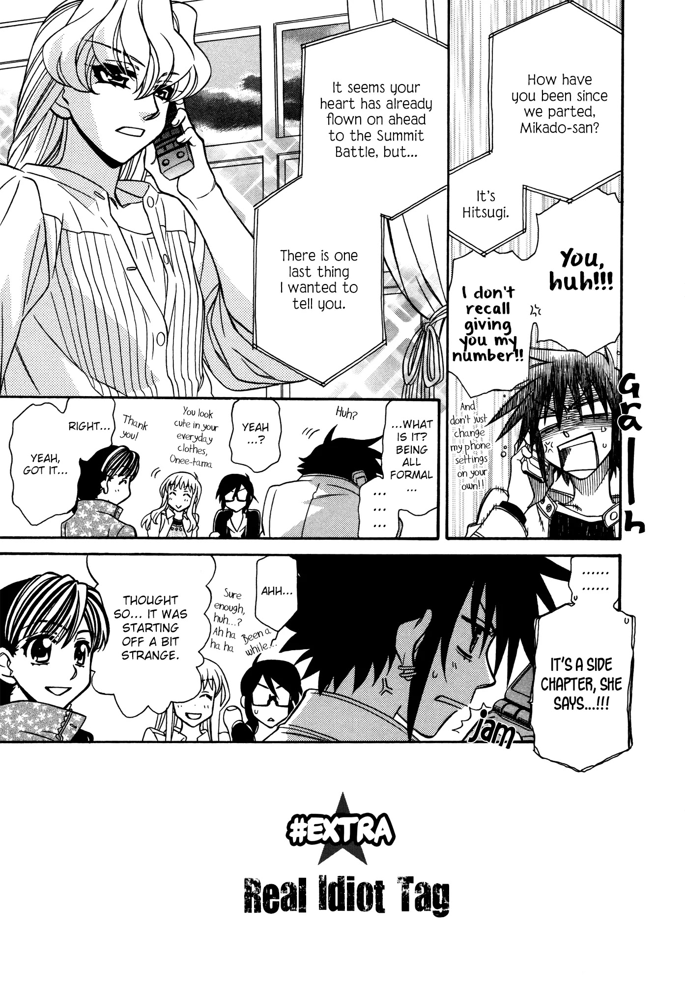Hayate x Blade Chapter 74.5 page 3 - Chapter 74.5: Real Idiot Tag