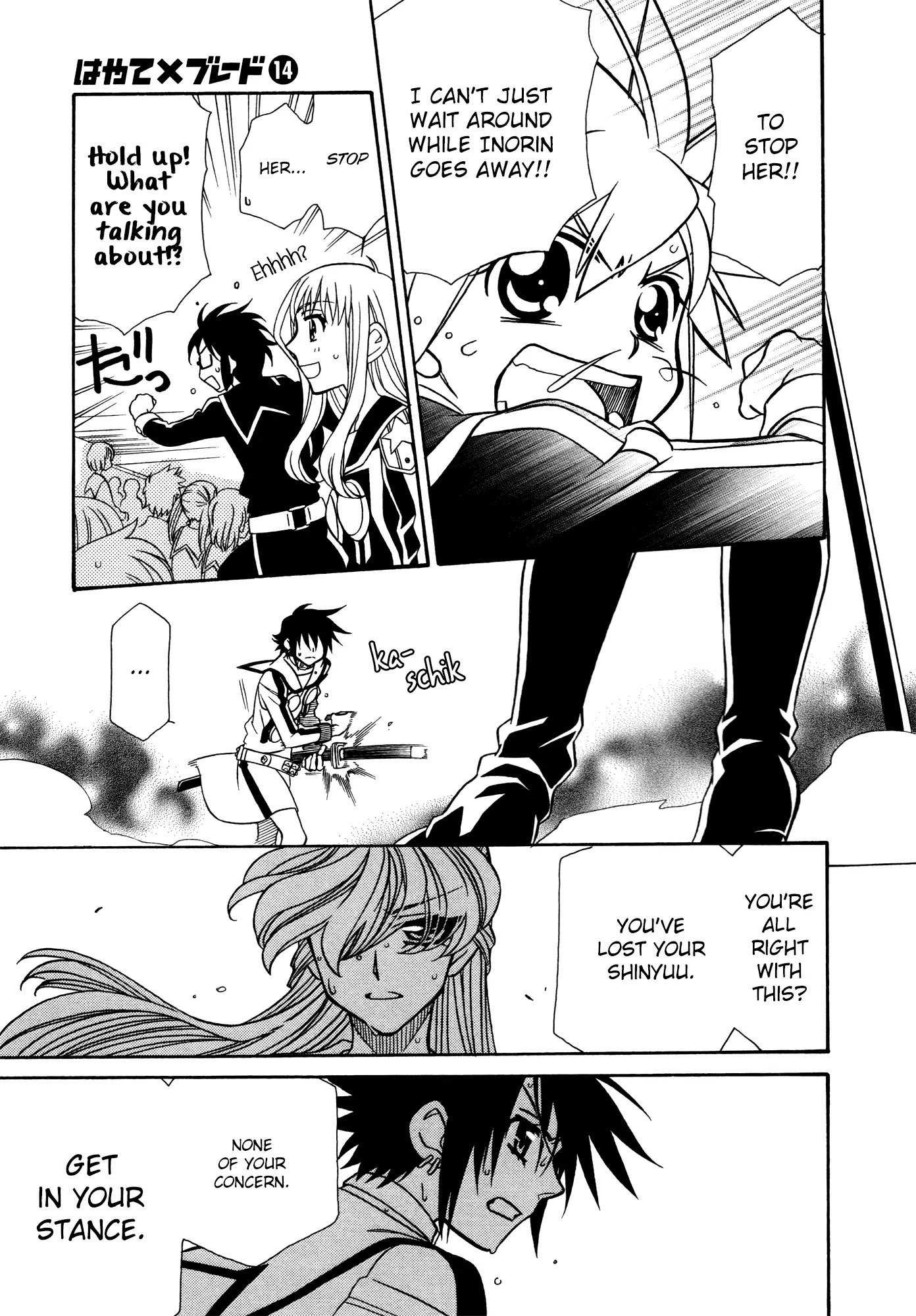 Hayate x Blade Chapter 80 page 23 - Chapter 80: Black-Birdbrain (Take Your Stupid Wings and Learn to Fly)