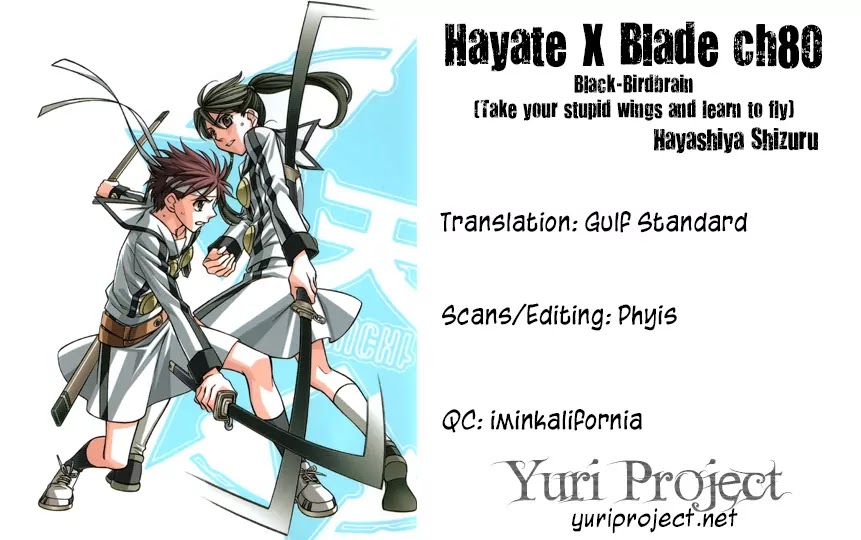 Hayate x Blade Chapter 80 page 33 - Chapter 80: Black-Birdbrain (Take Your Stupid Wings and Learn to Fly)