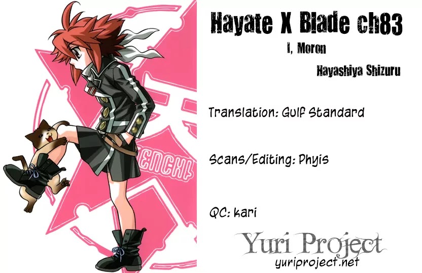 Hayate x Blade Chapter 83 page 32 - Chapter 83: I, Moron