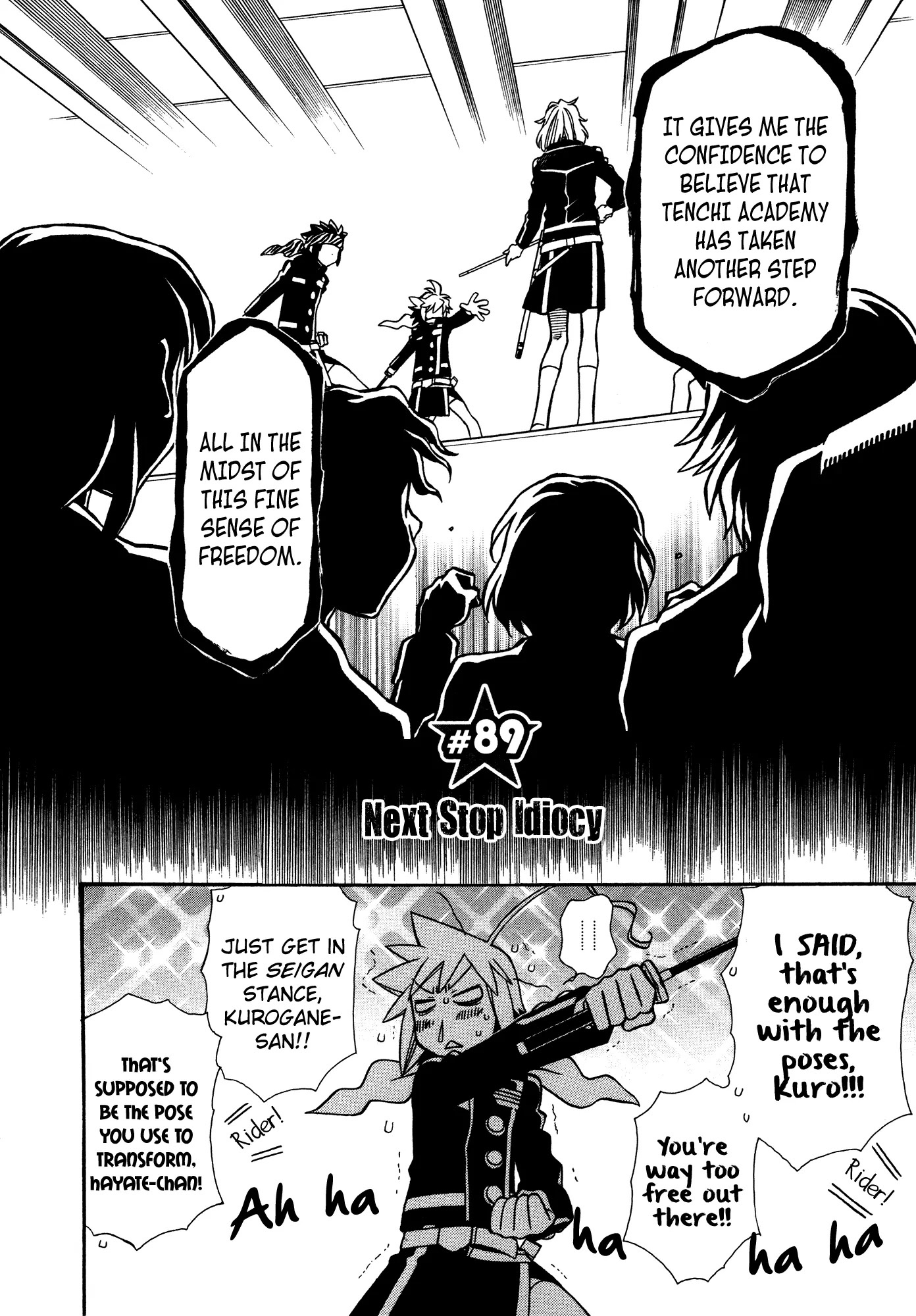 Hayate x Blade Chapter 89 page 2 - Chapter 89: Next Stop Idiocy