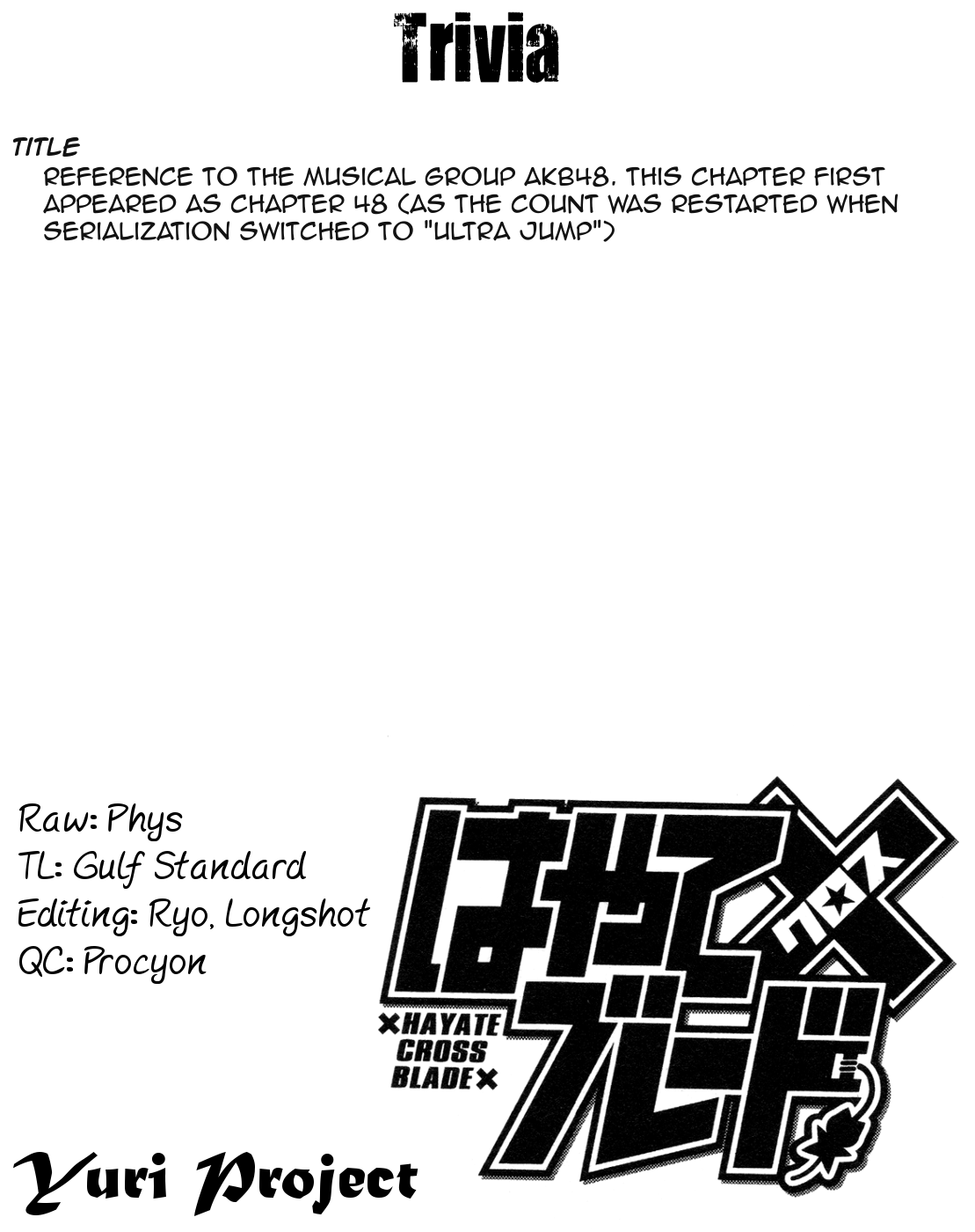 Hayate x Blade Chapter 98 page 33 - Chapter 98: BKA48