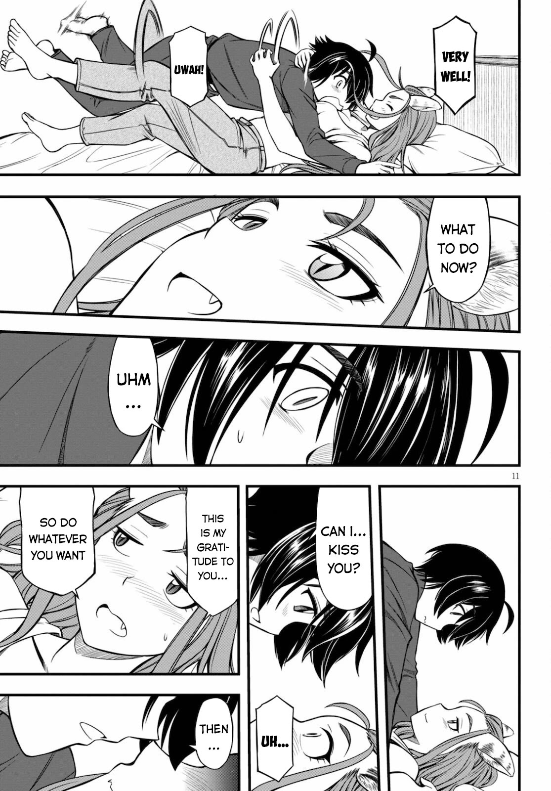 Hazure Akamadoushi ha Kenjyatime ni Musou suru Chapter 12 page 12 - Chapter 12: Just Tonight