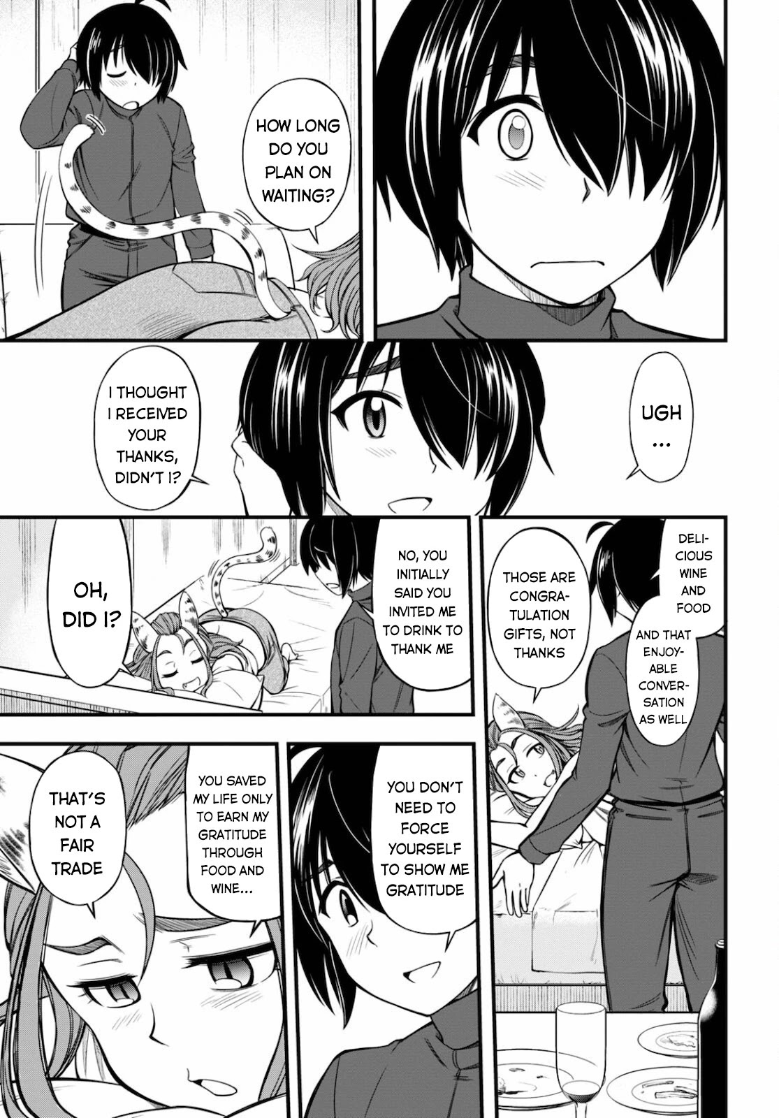 Hazure Akamadoushi ha Kenjyatime ni Musou suru Chapter 12 page 8 - Chapter 12: Just Tonight