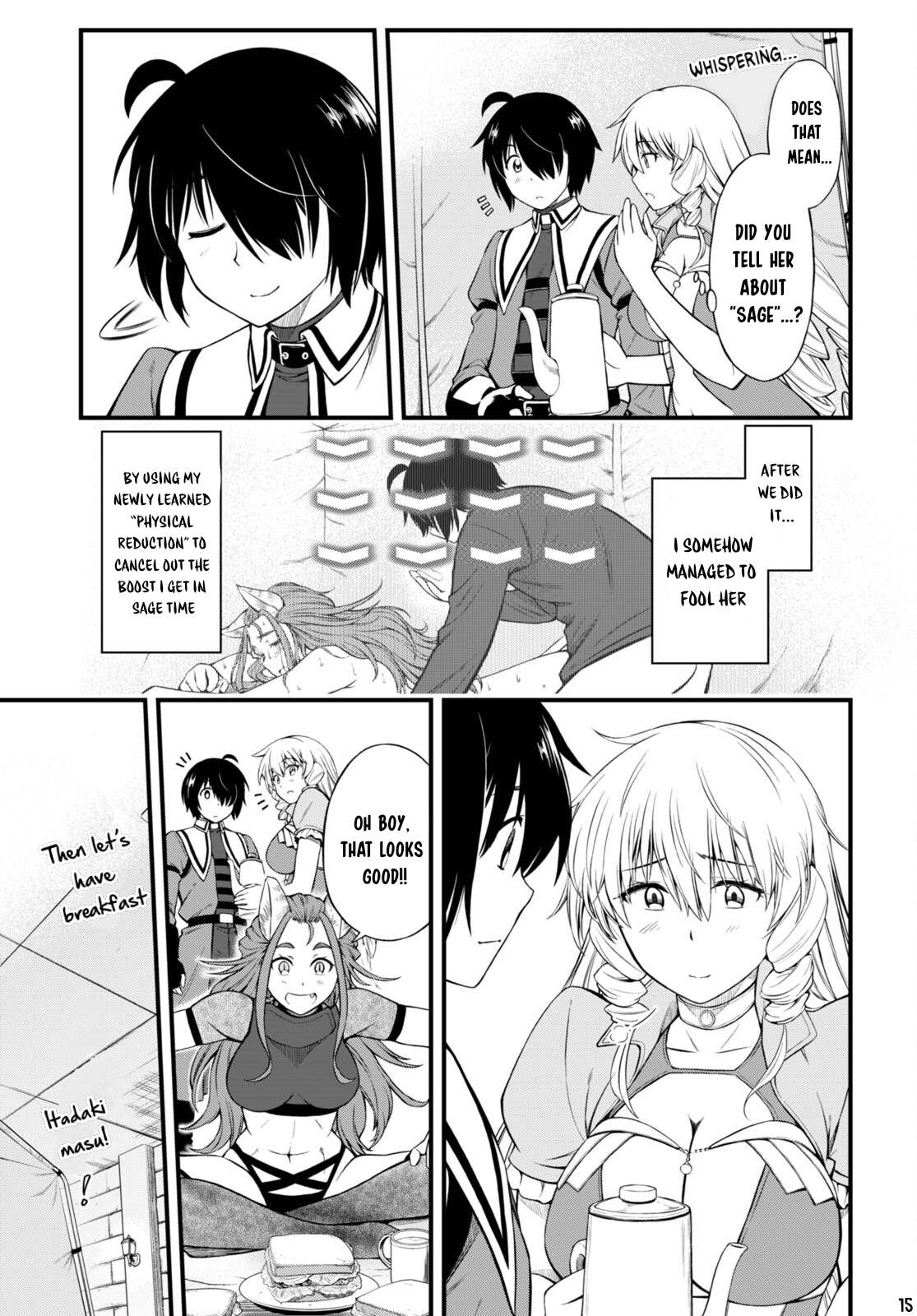 Hazure Akamadoushi ha Kenjyatime ni Musou suru Chapter 22 page 16 - Chapter 22: All Three Together