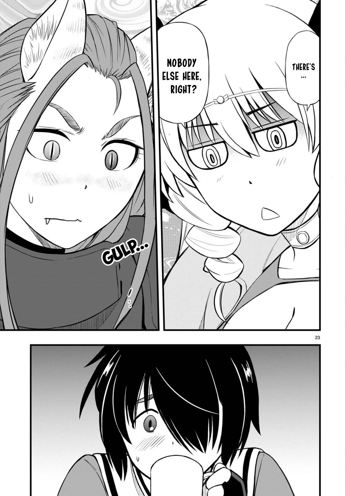 Hazure Akamadoushi ha Kenjyatime ni Musou suru Chapter 22 page 24 - Chapter 22: All Three Together