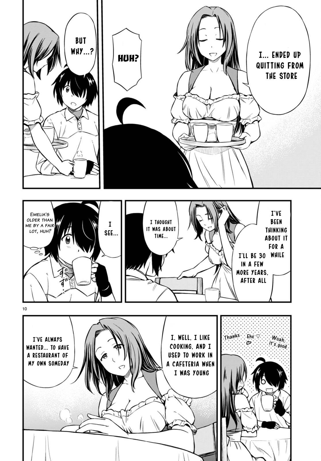Hazure Akamadoushi ha Kenjyatime ni Musou suru Chapter 23 page 11 - Chapter 23: Emilia's Dream