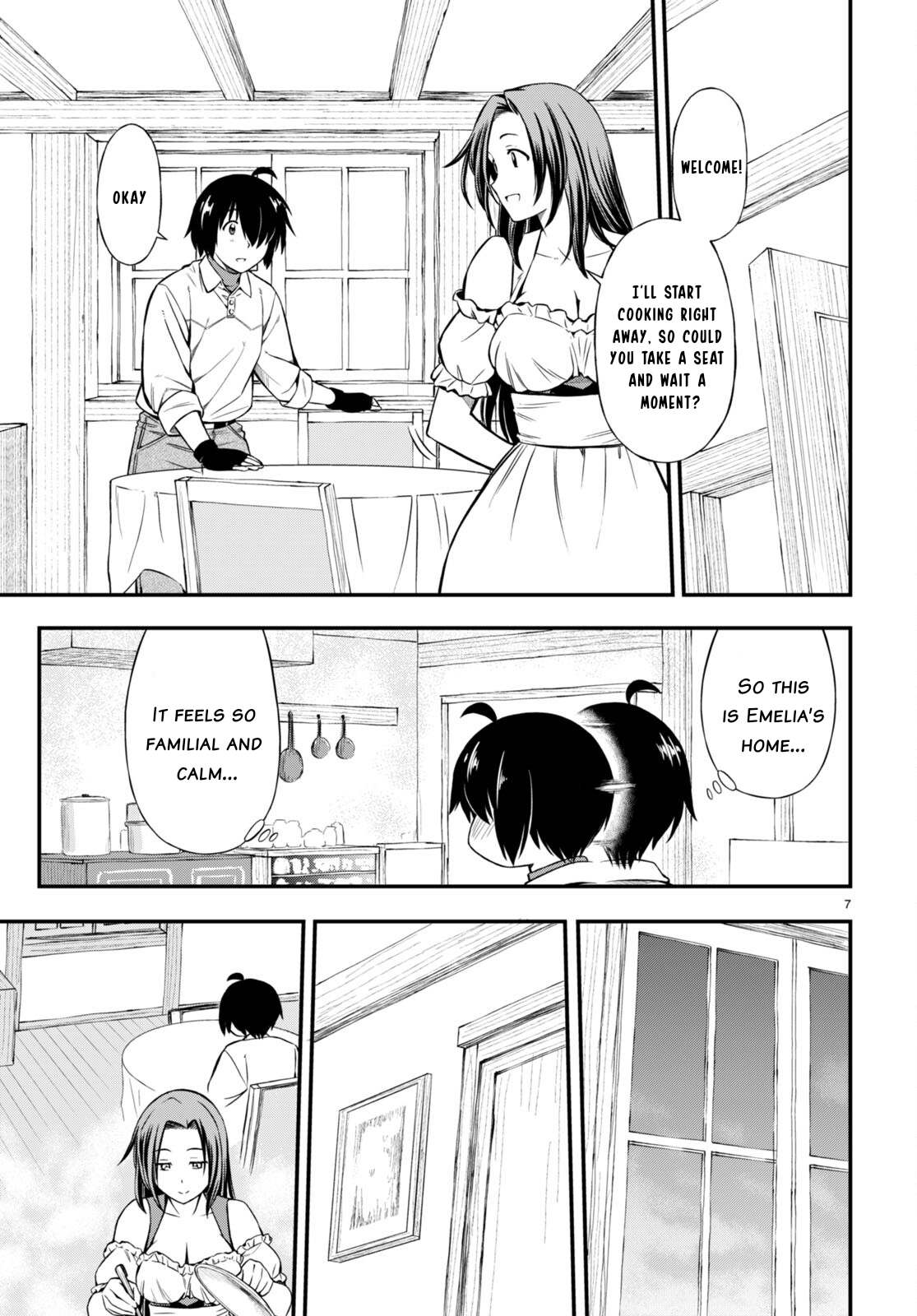 Hazure Akamadoushi ha Kenjyatime ni Musou suru Chapter 23 page 8 - Chapter 23: Emilia's Dream