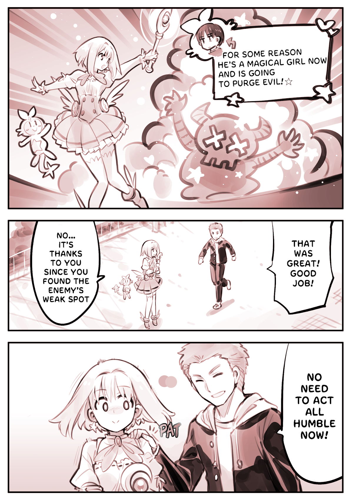 He Is A Magical Girl Chapter 2 page 1 - Chapter 2: Scared Magical Girl