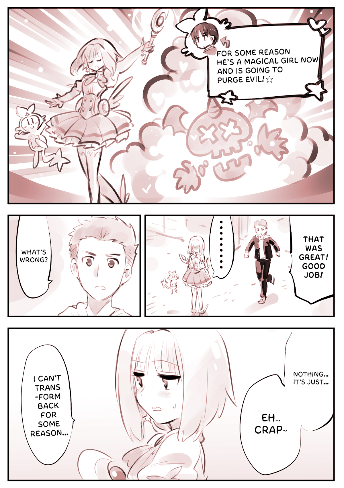 He Is A Magical Girl Chapter 3 page 1 - Chapter 3: Lying Magical Girl