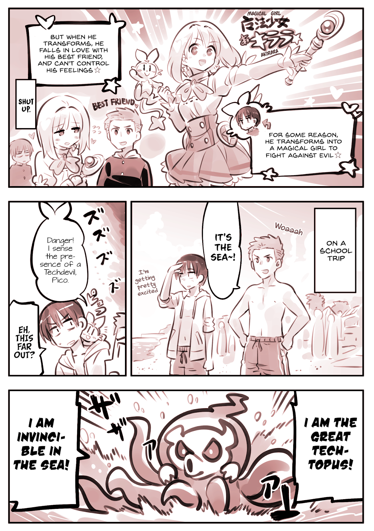 He Is A Magical Girl Chapter 7 page 1 - Chapter 7: He is a Magical Girl Wherever He Goes