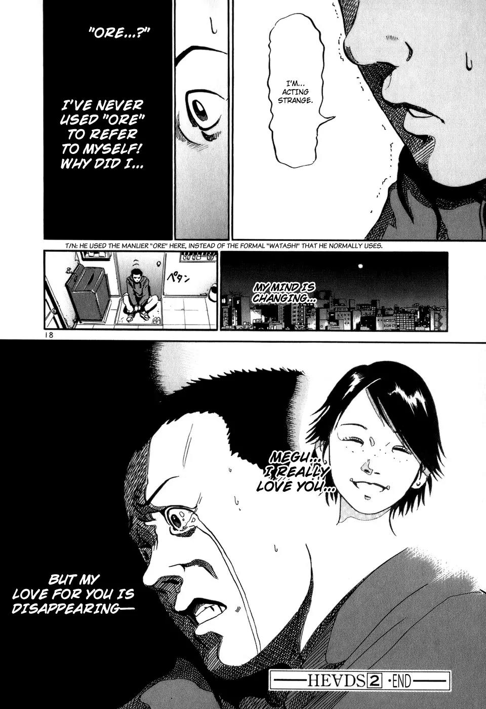 Heads Chapter 20 page 19 - Chapter 20: "Ore"