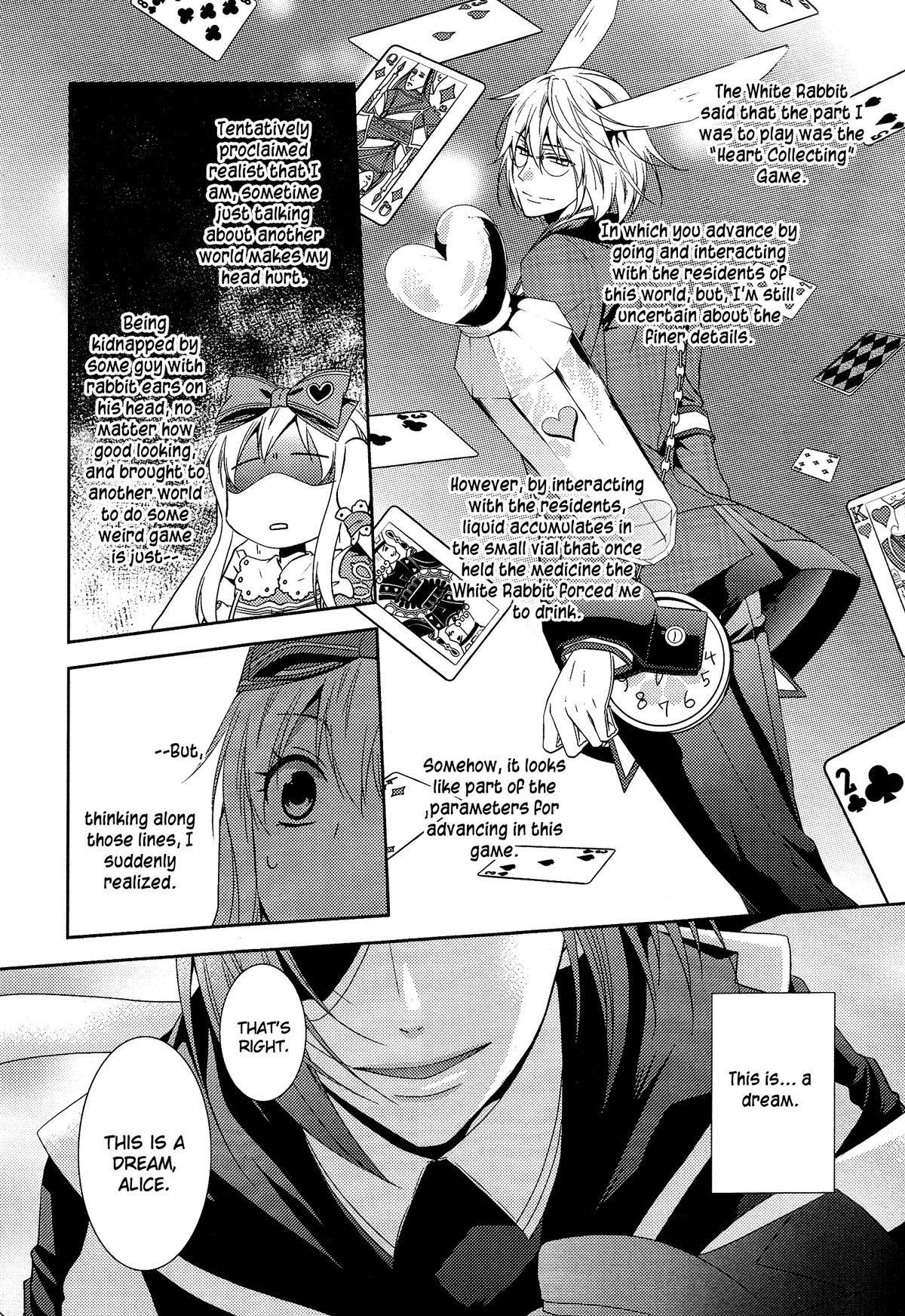 Heart no Kuni no Alice ~Tokei Usagi to Gogo no Koucha wo~ Chapter 1 page 6 - Chapter 1: Episode 1