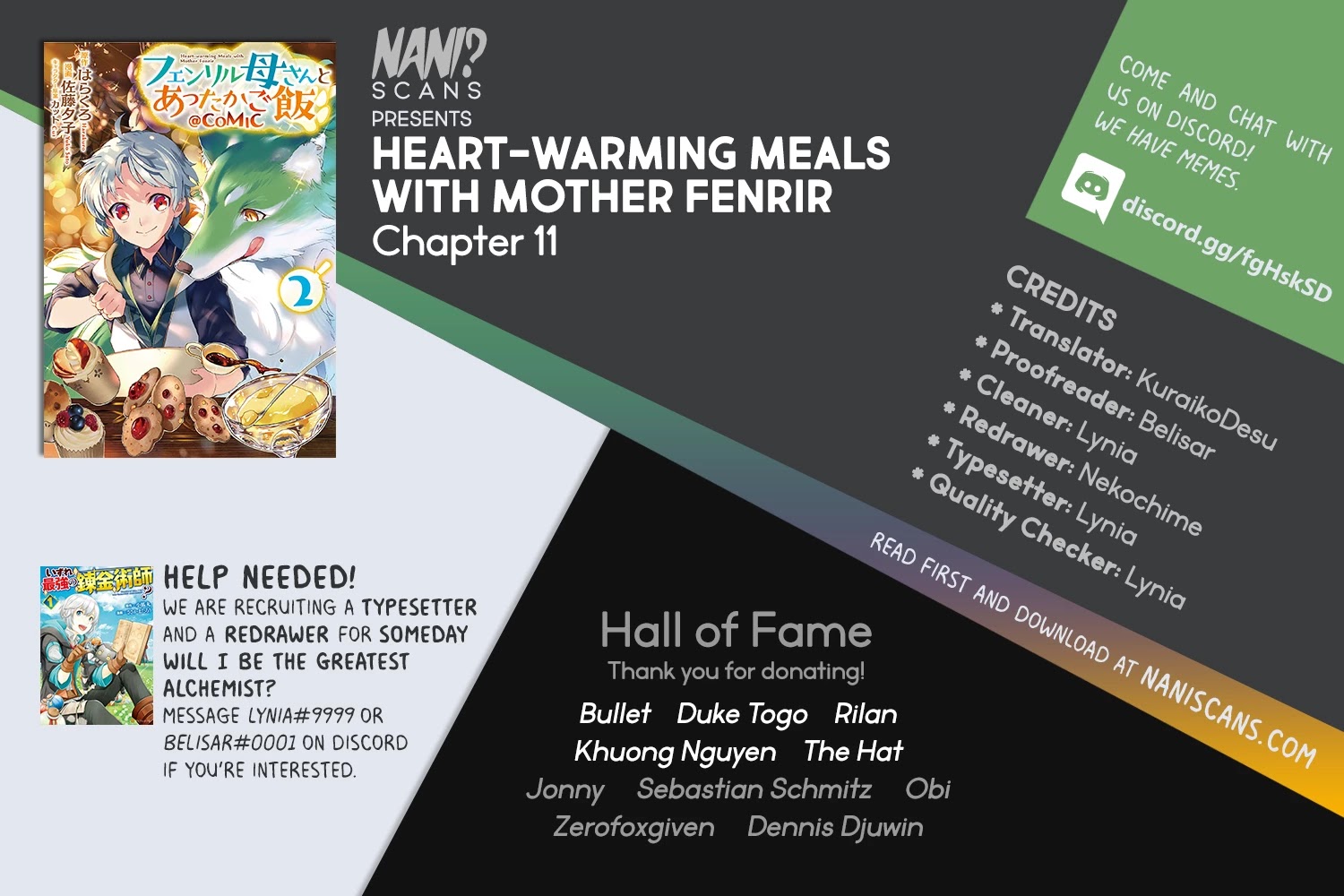 Heart-Warming Meals with Mother Fenrir Chapter 11 page 1 - Chapter 11