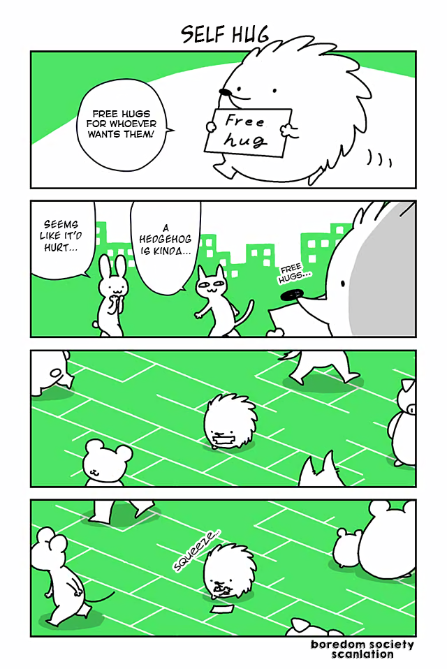 Hedgehog Harry Chapter 1 page 1 - Chapter 1: Self Hug