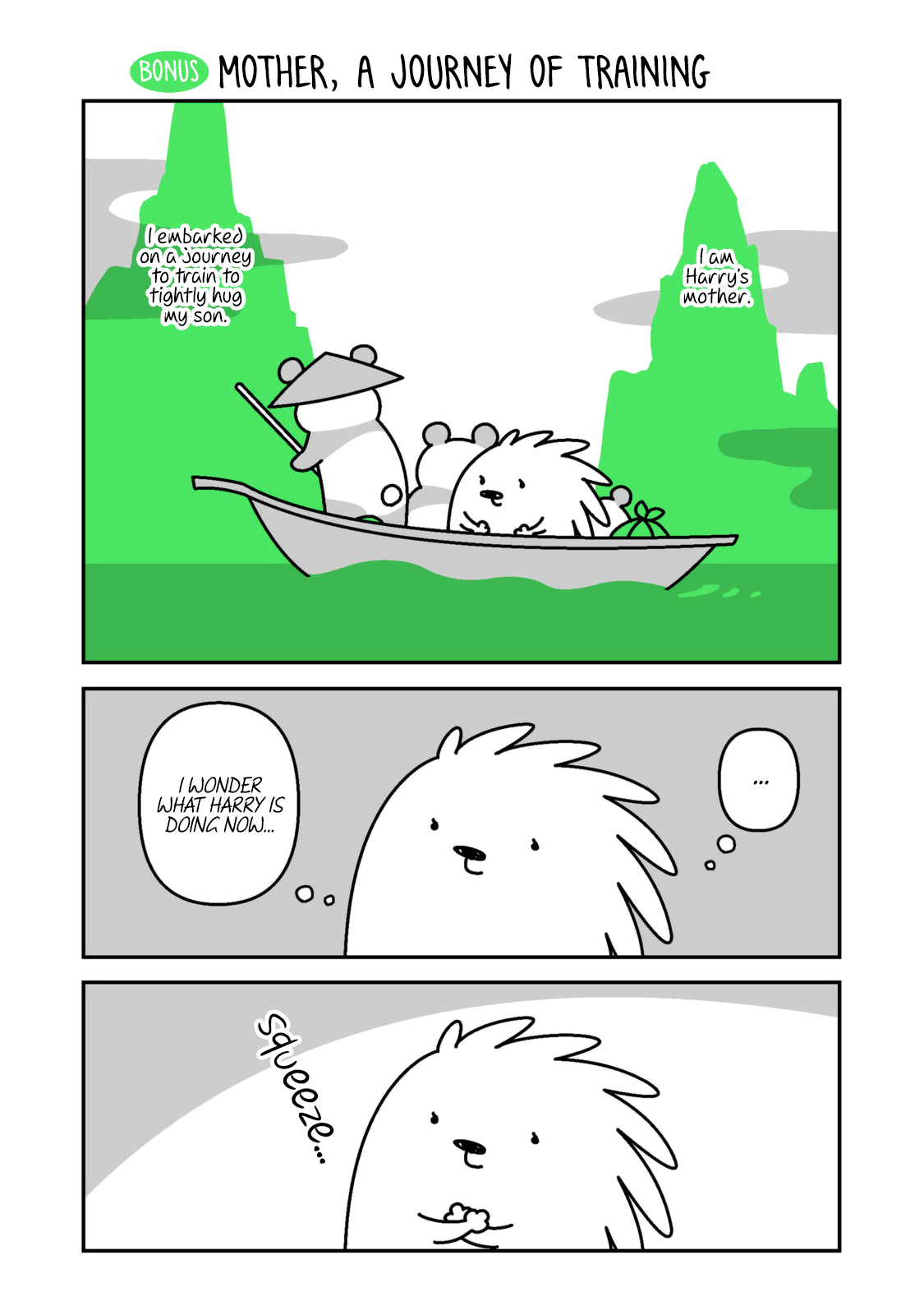 Hedgehog Harry Chapter 107.5 page 1 - Chapter 107.5: Mother, A Journey Of Training
