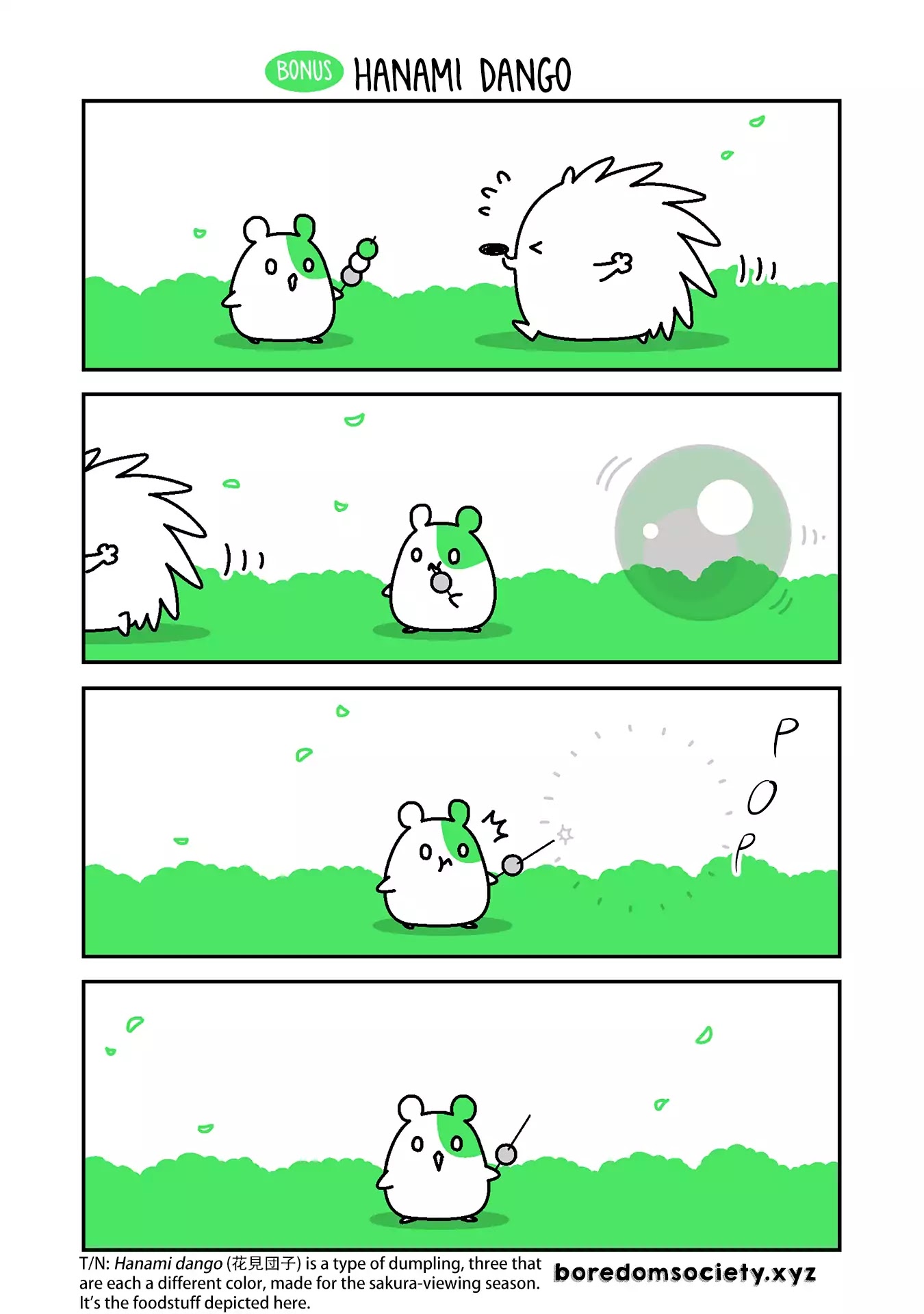 Hedgehog Harry Chapter 114.5 page 1 - Chapter 114.5: Hanami Dango
