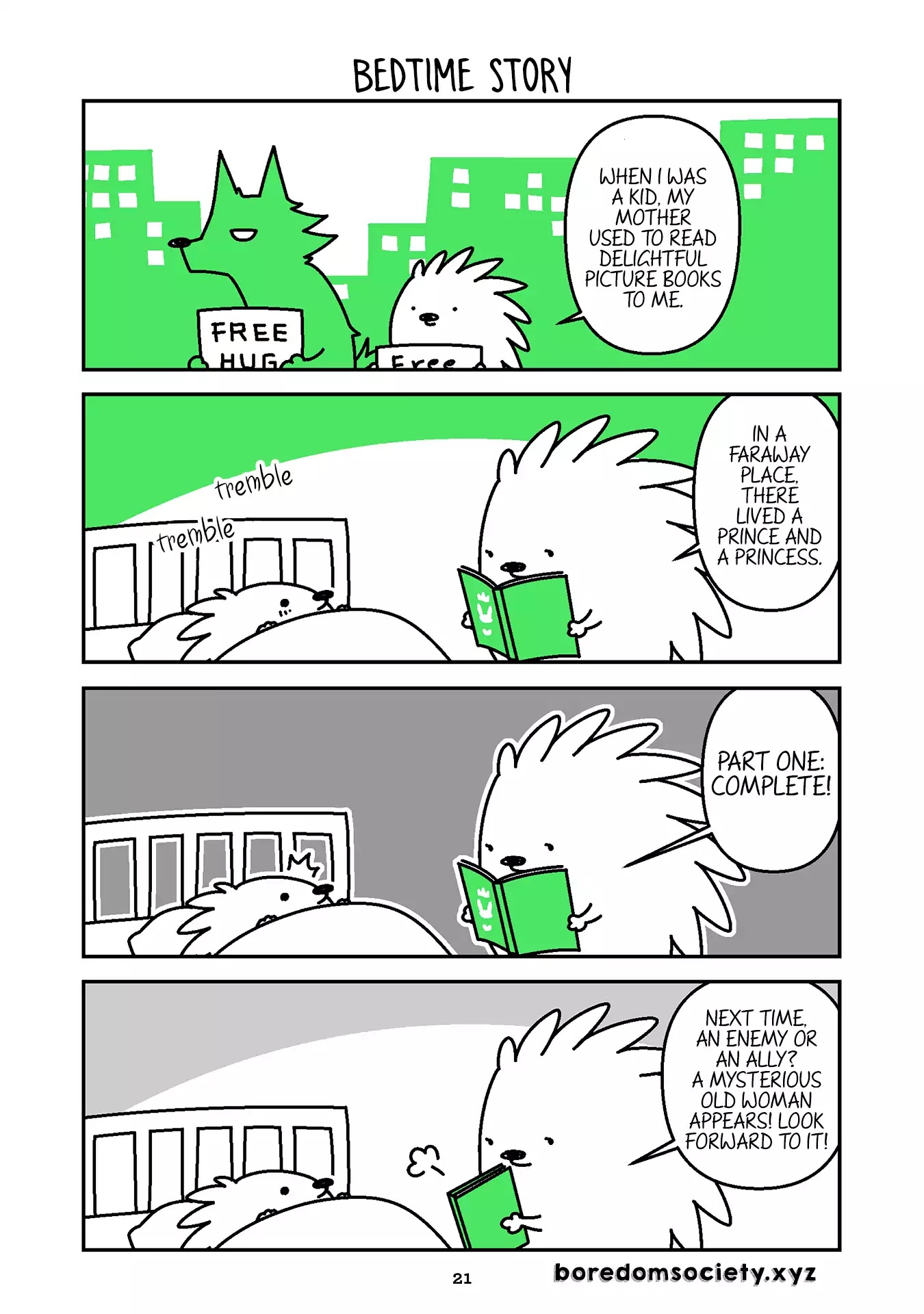 Hedgehog Harry Chapter 124 page 1 - Chapter 124: Bedtime Story
