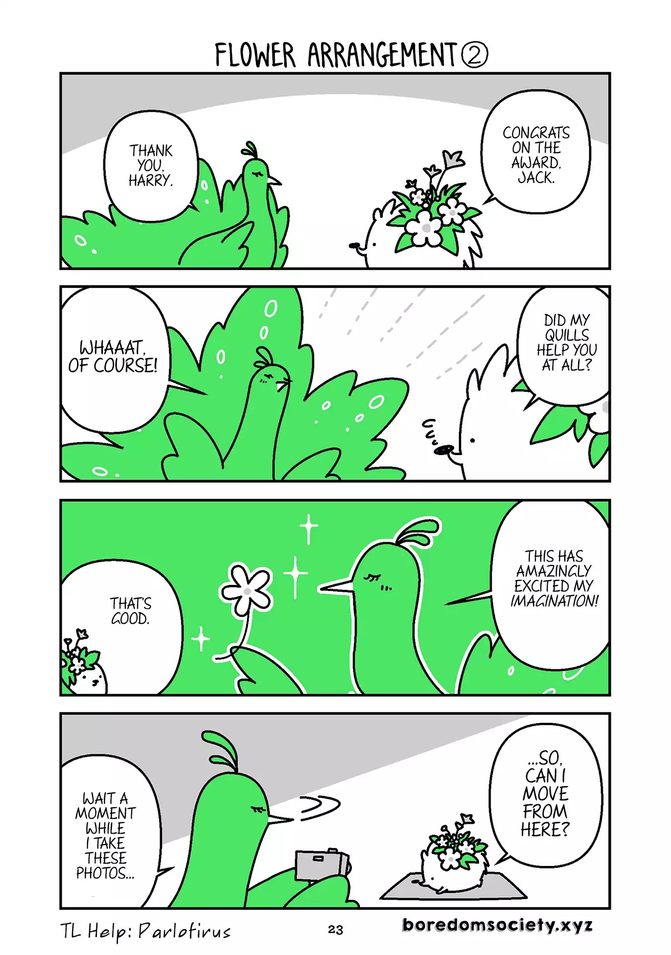 Hedgehog Harry Chapter 126 page 1 - Chapter 126: Flower Arrangement ②
