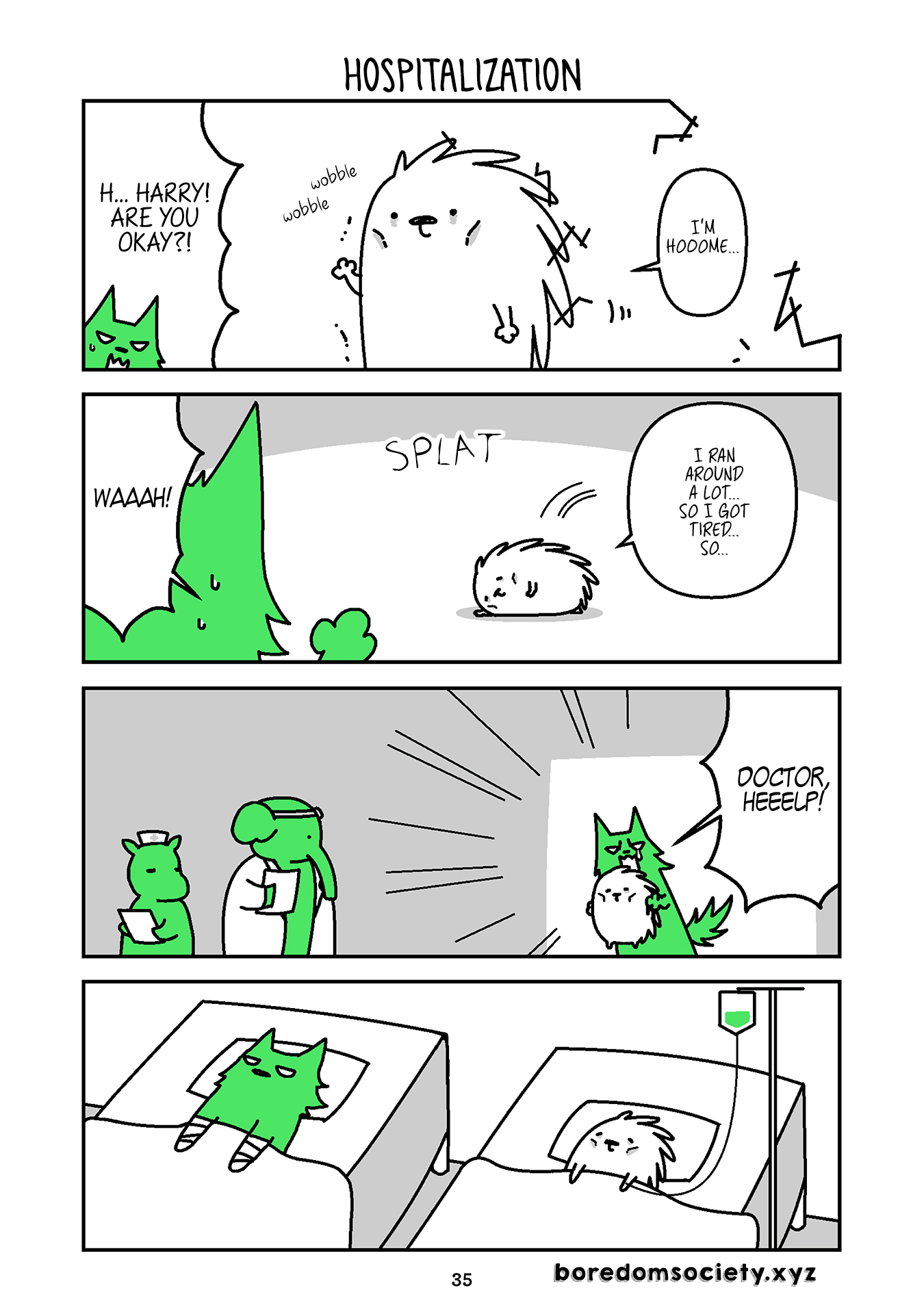Hedgehog Harry Chapter 136 page 2 - Chapter 136: Hospitalization