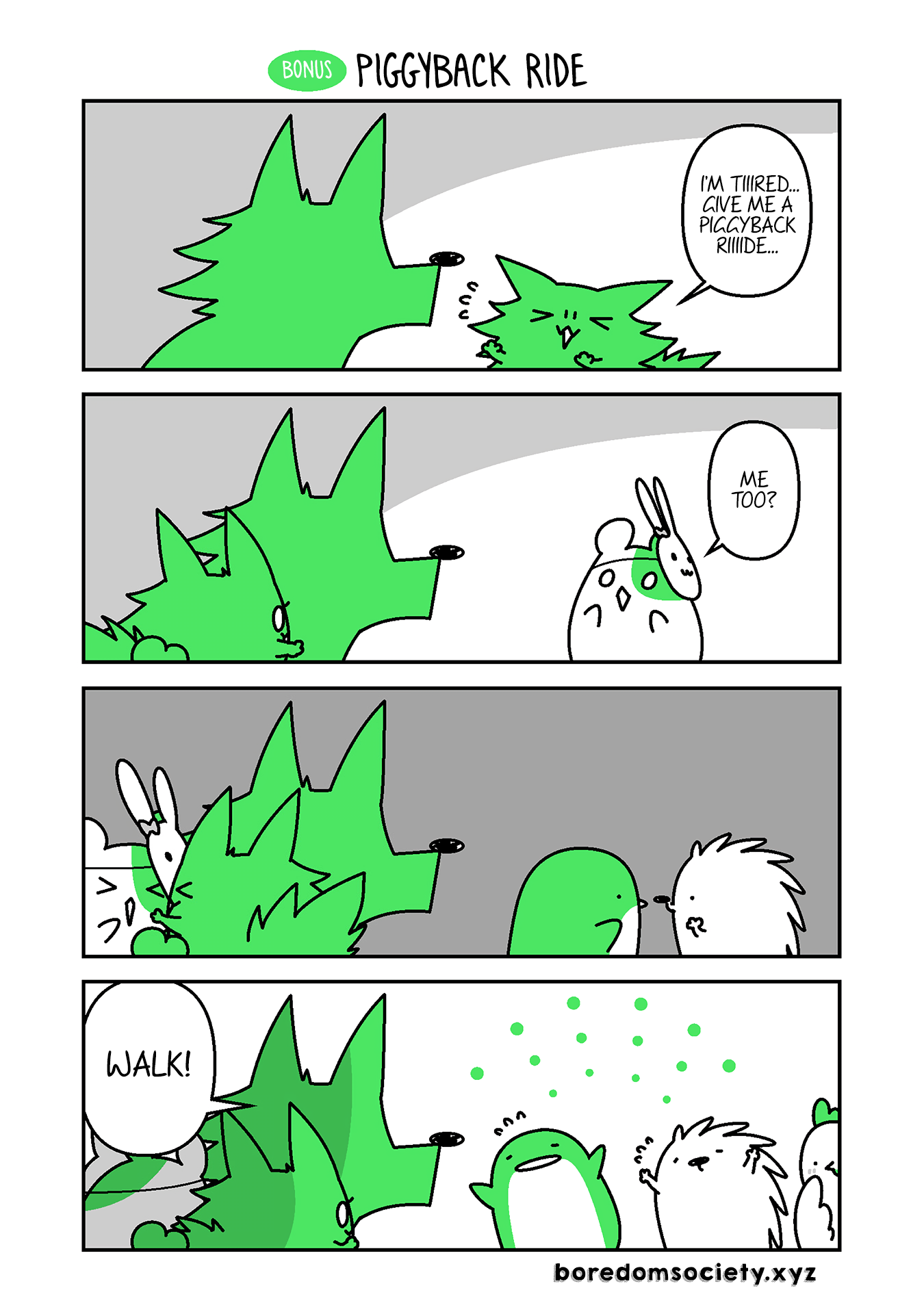 Hedgehog Harry Chapter 211.5 page 1 - Chapter 211.5: Piggyback Ride