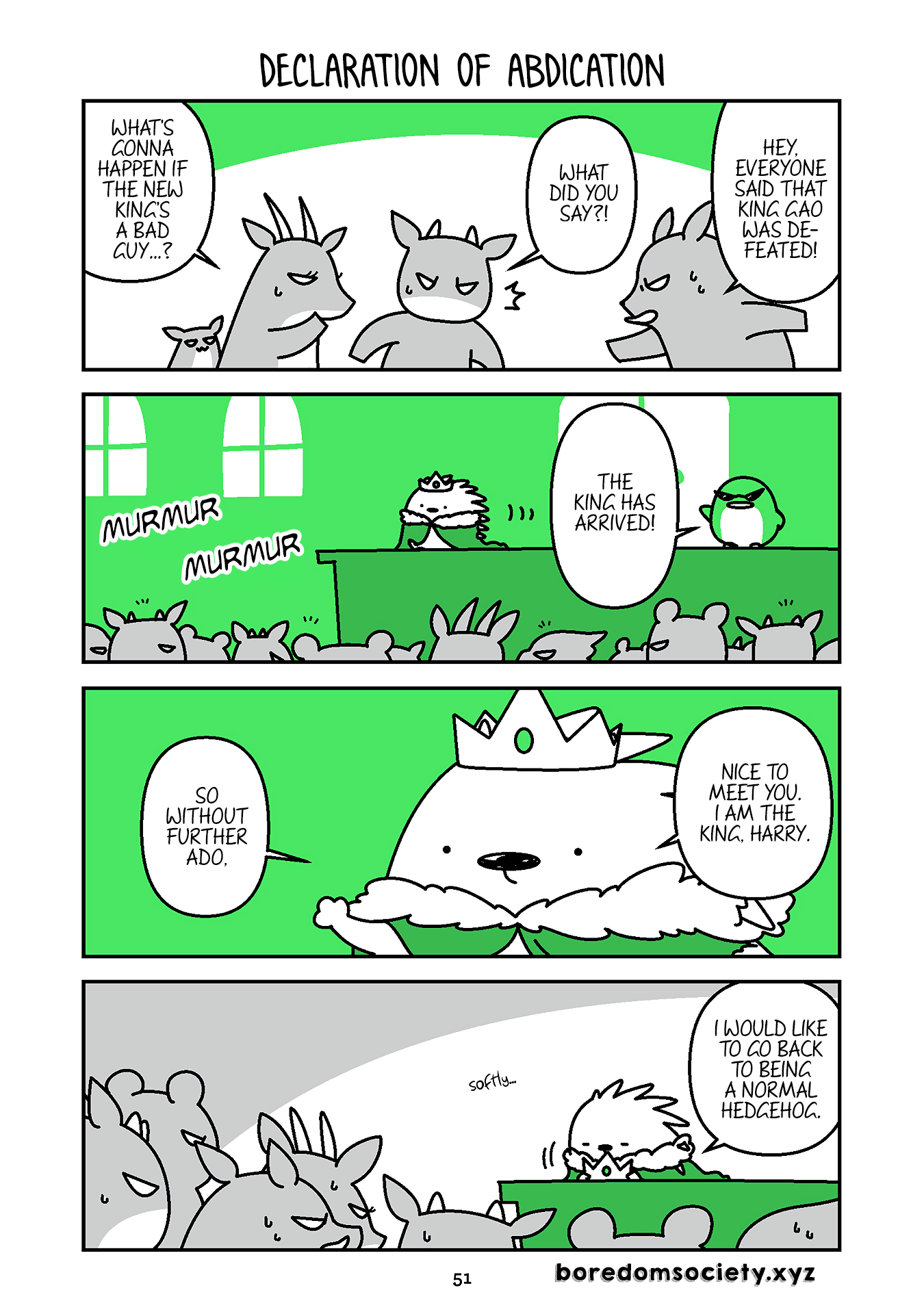 Hedgehog Harry Chapter 255 page 1 - Chapter 255: Declaration of Abdication