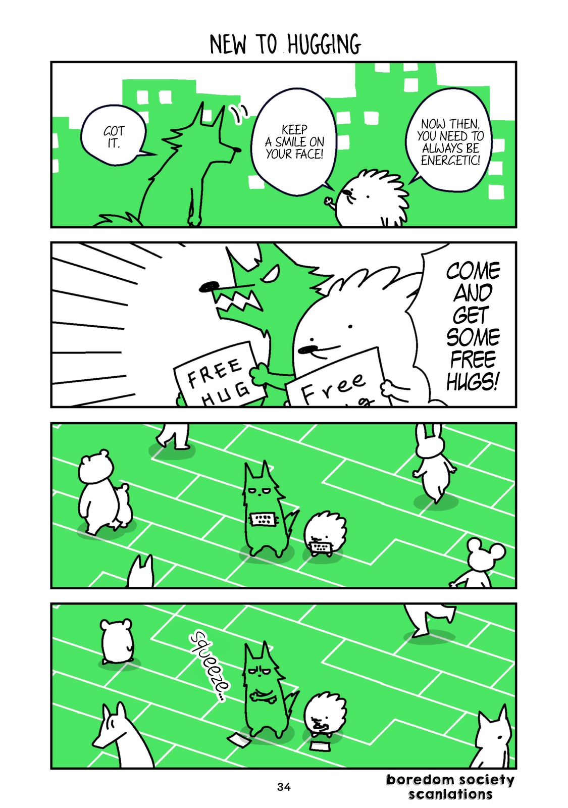 Hedgehog Harry Chapter 28 page 1 - Chapter 28: New to Hugging