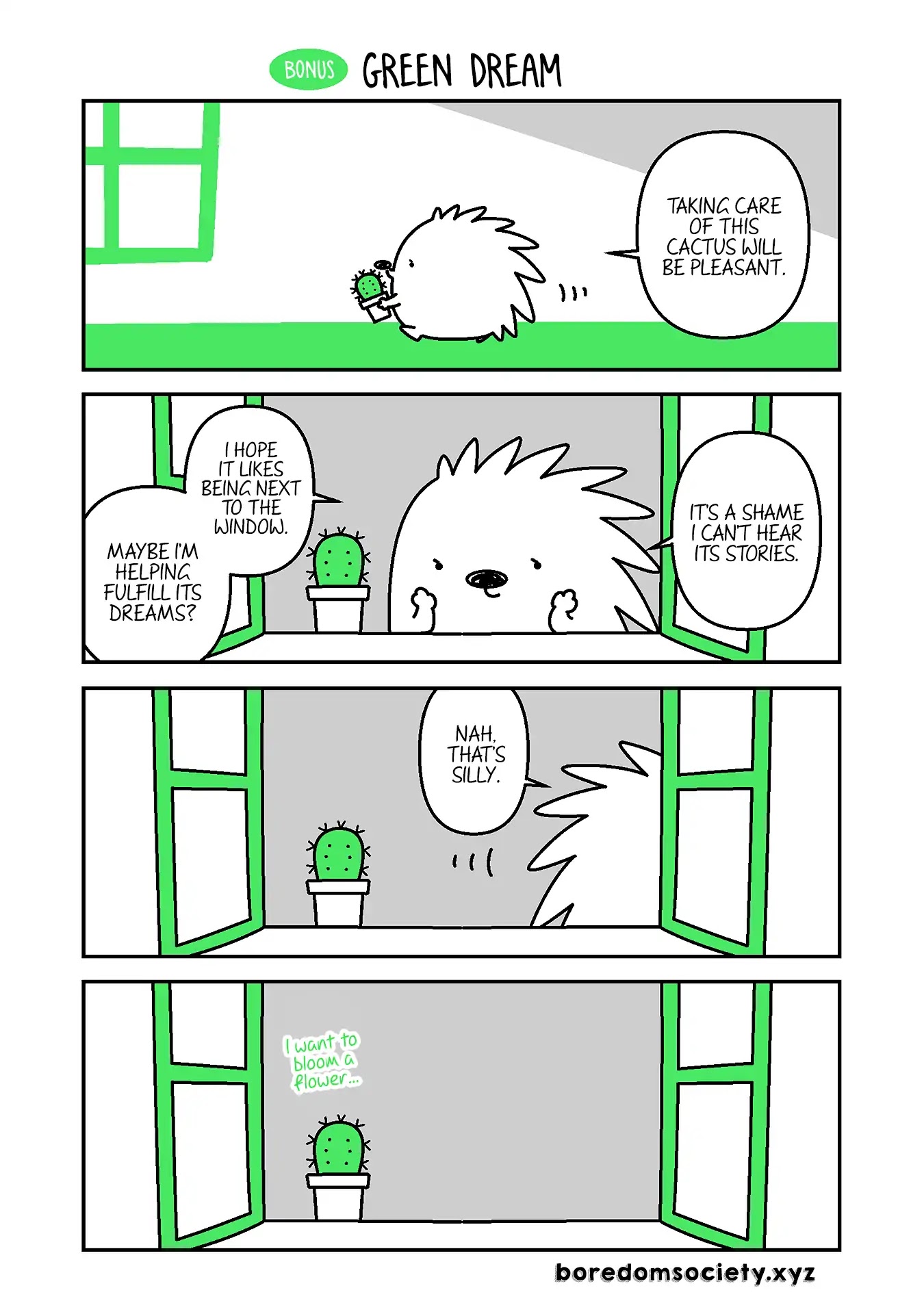 Hedgehog Harry Chapter 297.5 page 1 - Chapter 297.5: Green Dream
