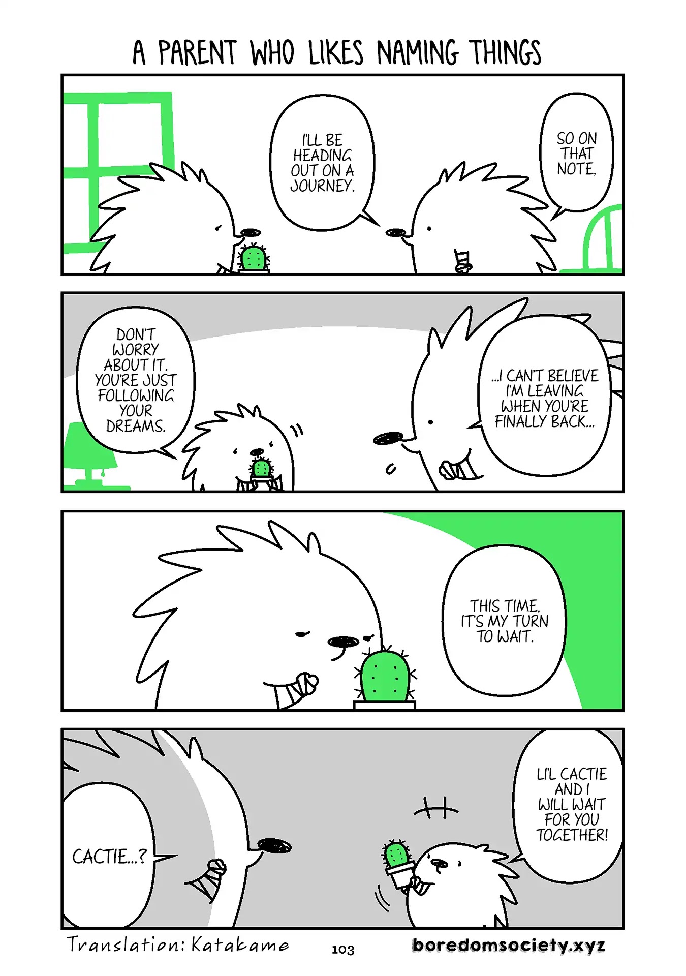 Hedgehog Harry Chapter 300 page 1 - Chapter 300: A Parent Who Likes Naming Things