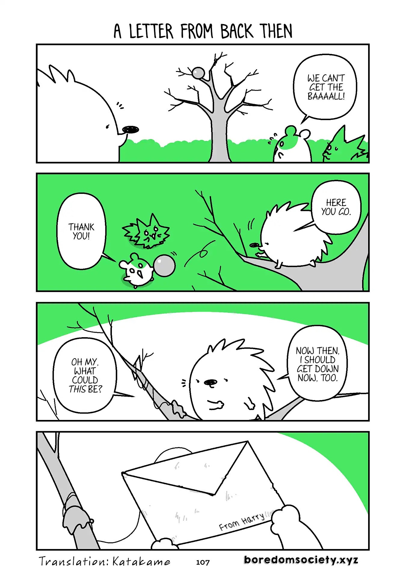 Hedgehog Harry Chapter 304 page 1 - Chapter 304: A Letter From Back Then
