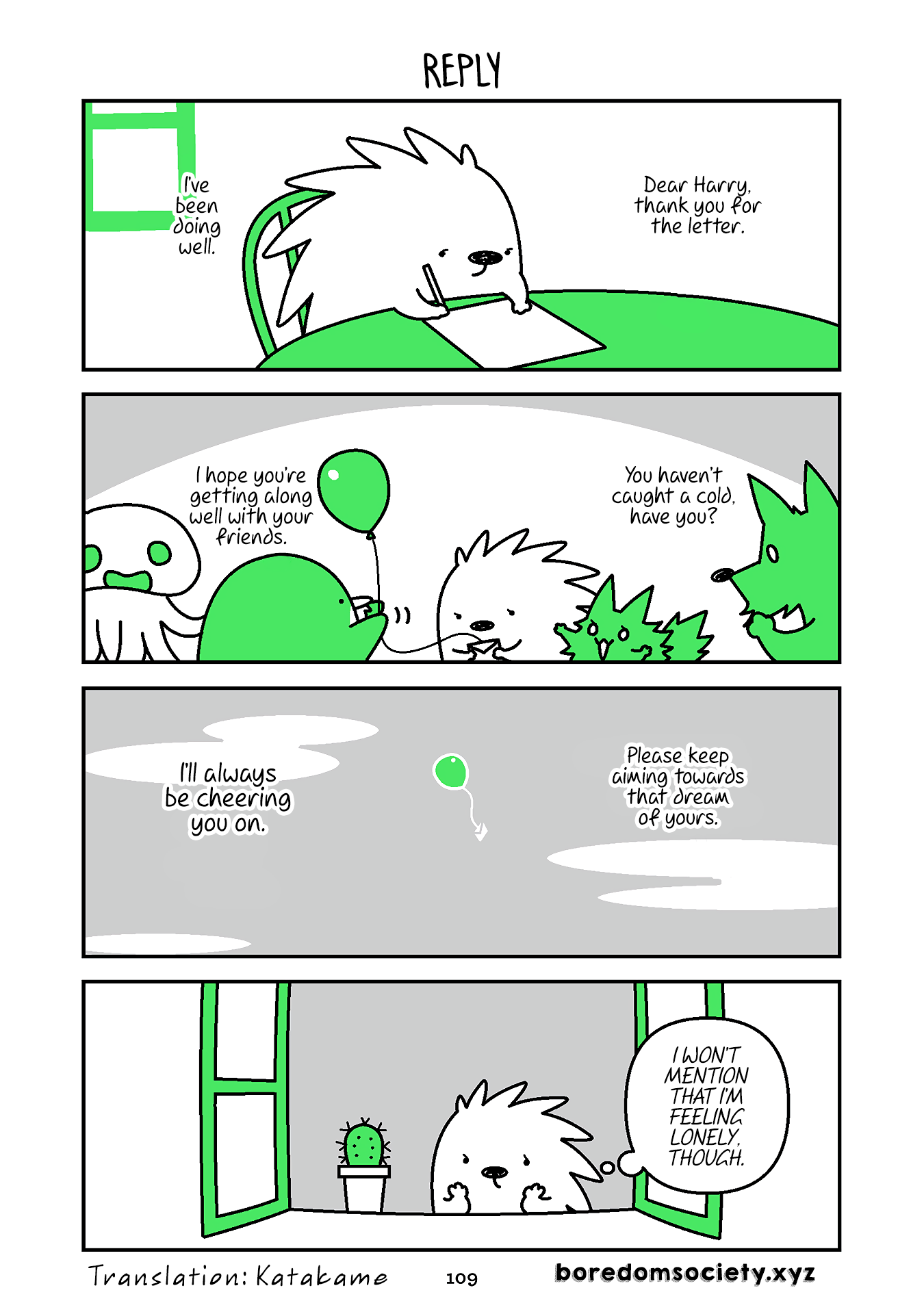 Hedgehog Harry Chapter 306 page 1 - Chapter 306: Reply