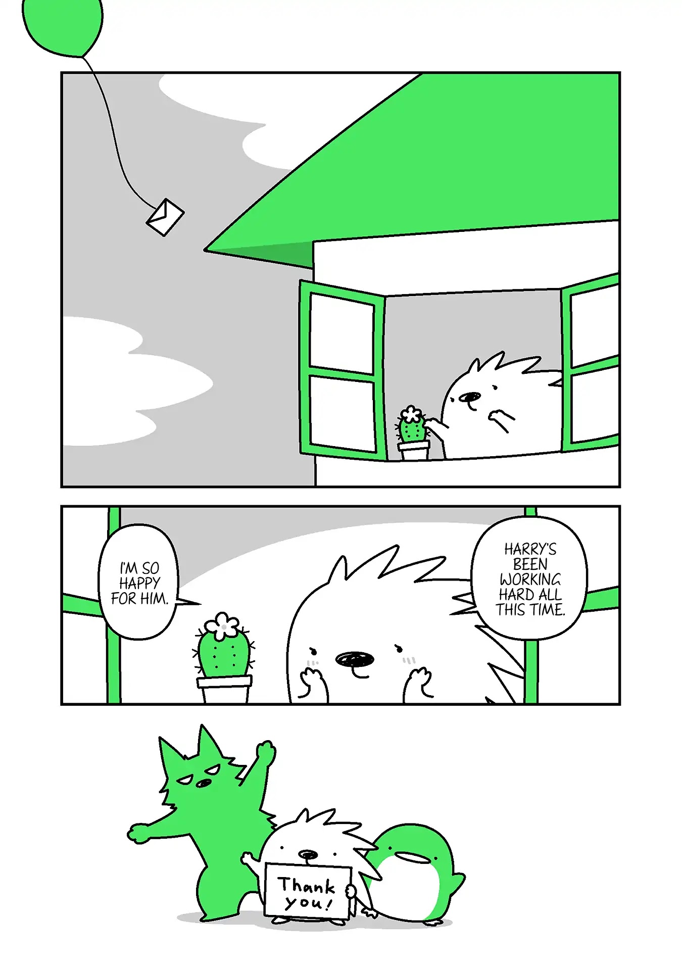 Hedgehog Harry Chapter 309.75 page 14 - Chapter 309.75: Hedgehog's Letter [END]