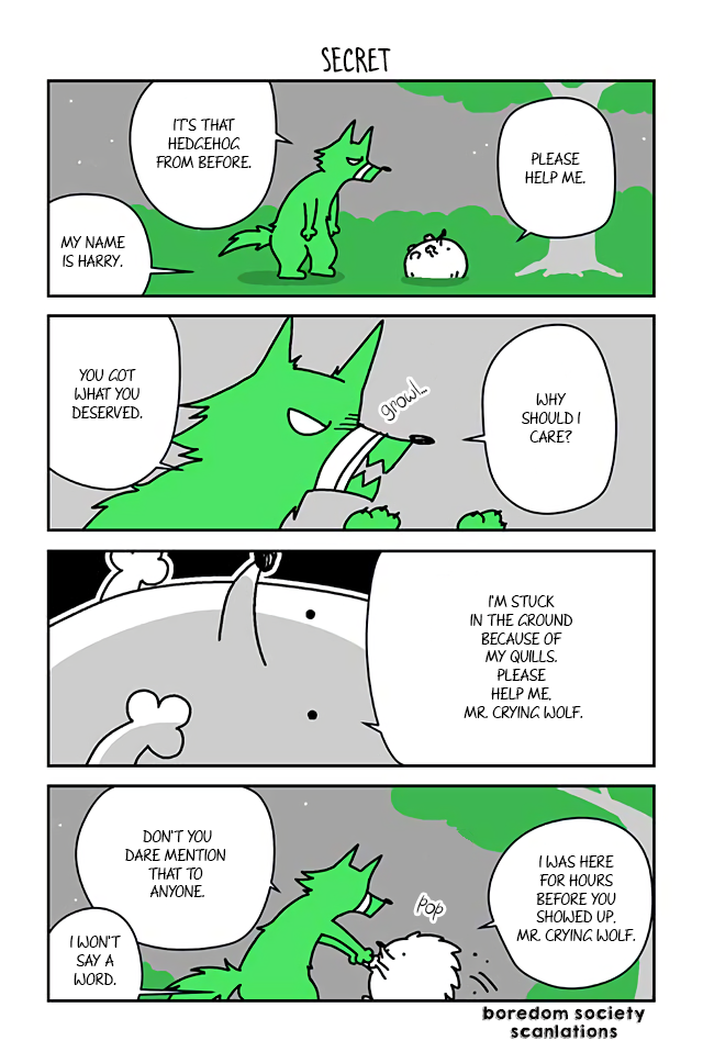 Hedgehog Harry Chapter 5 page 1 - Chapter 5: Secret