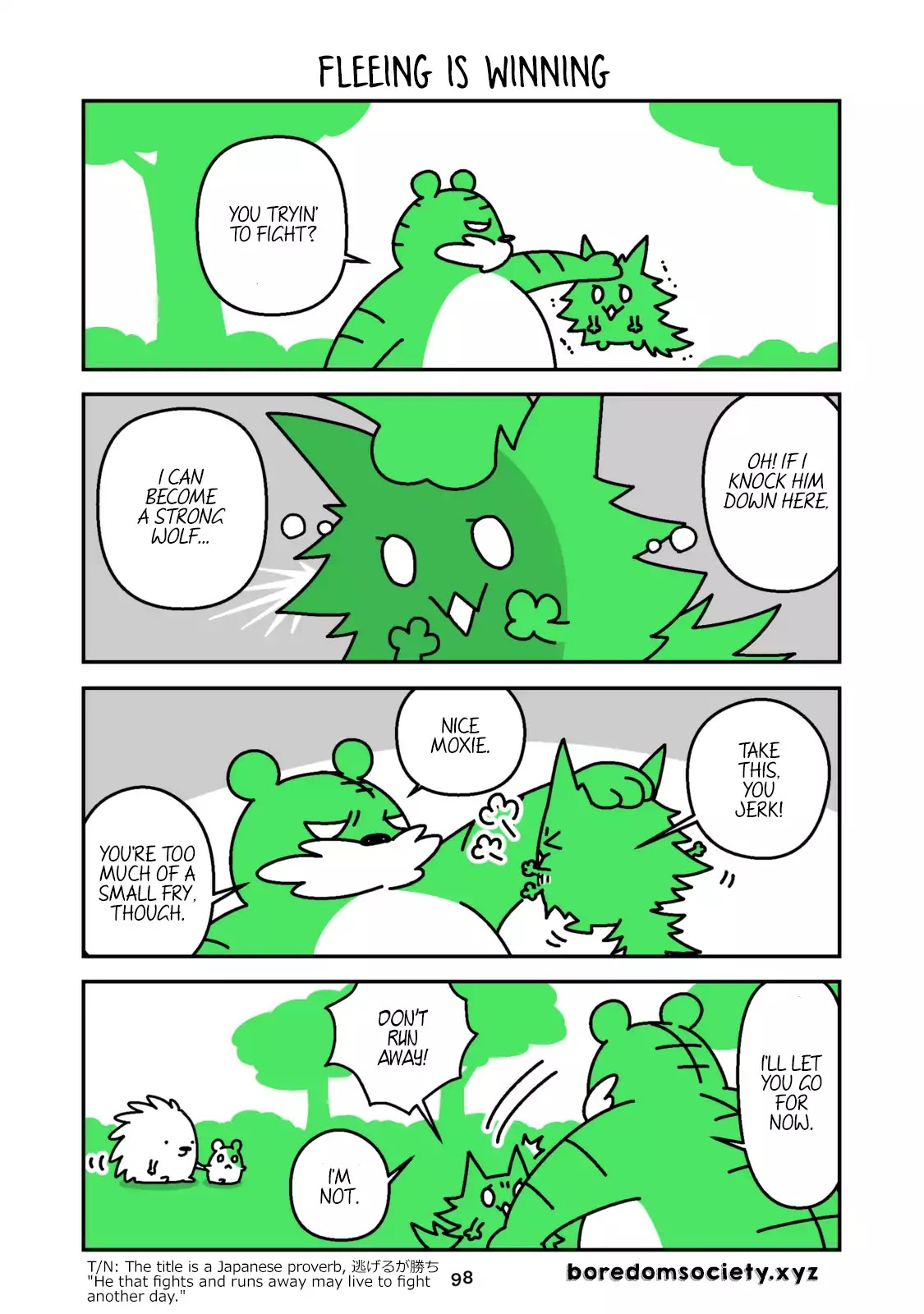 Hedgehog Harry Chapter 84 page 1 - Chapter 84: Fleeing is Winning