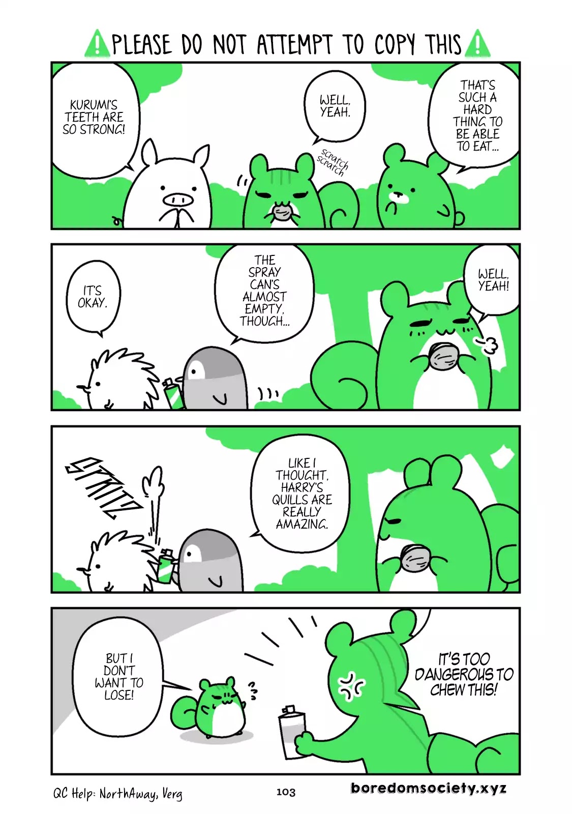 Hedgehog Harry Chapter 87 page 1 - Chapter 87: Please Do Not Attempt To Copy This