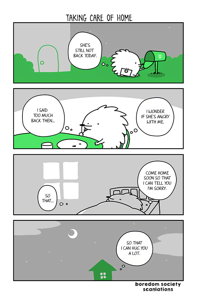 Hedgehog Harry Chapter 9 page 1 - Chapter 9: Taking Care of Home