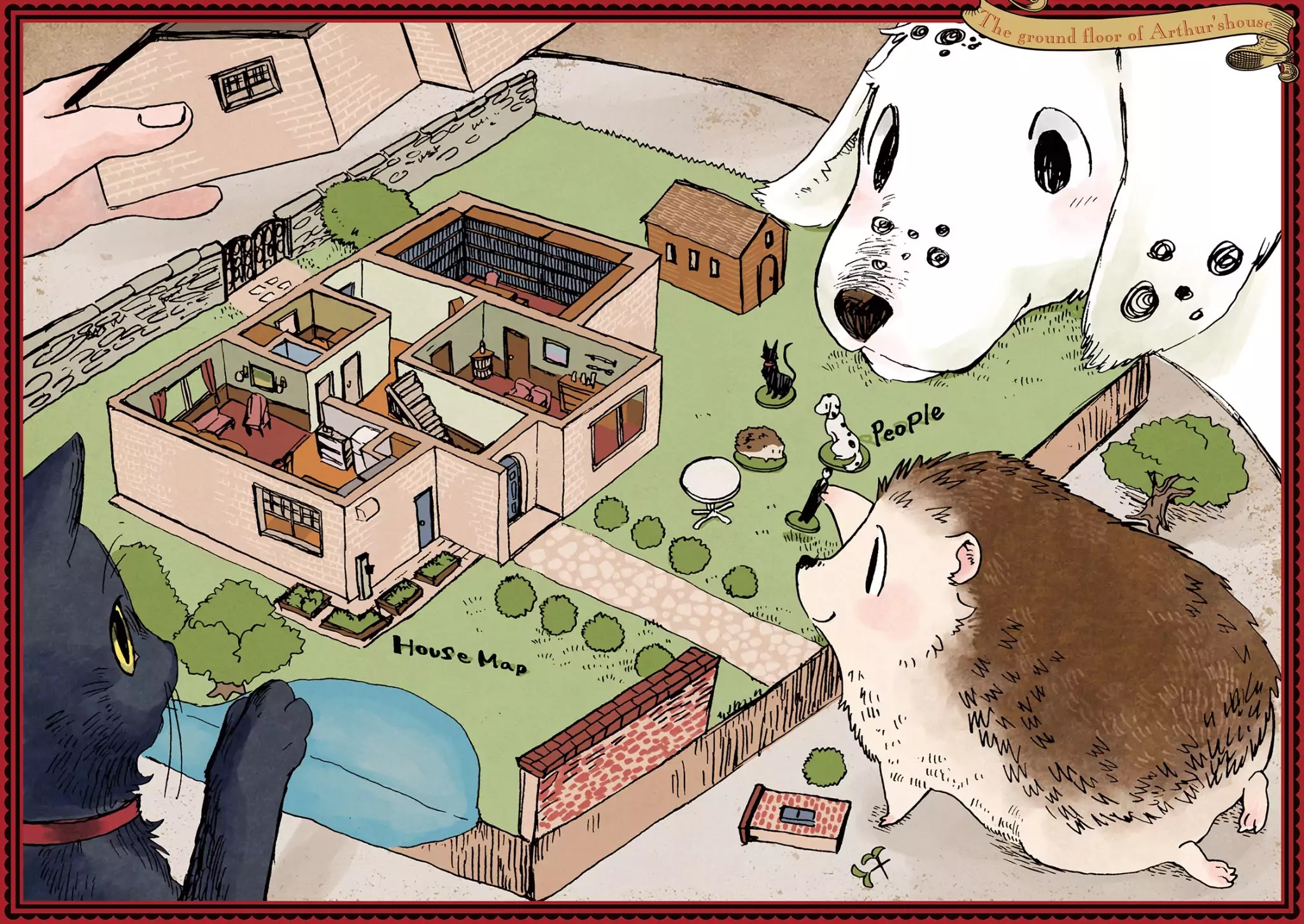 Hedgehog in the King's House Chapter 1 page 4 - Chapter 1: Out of the Garden