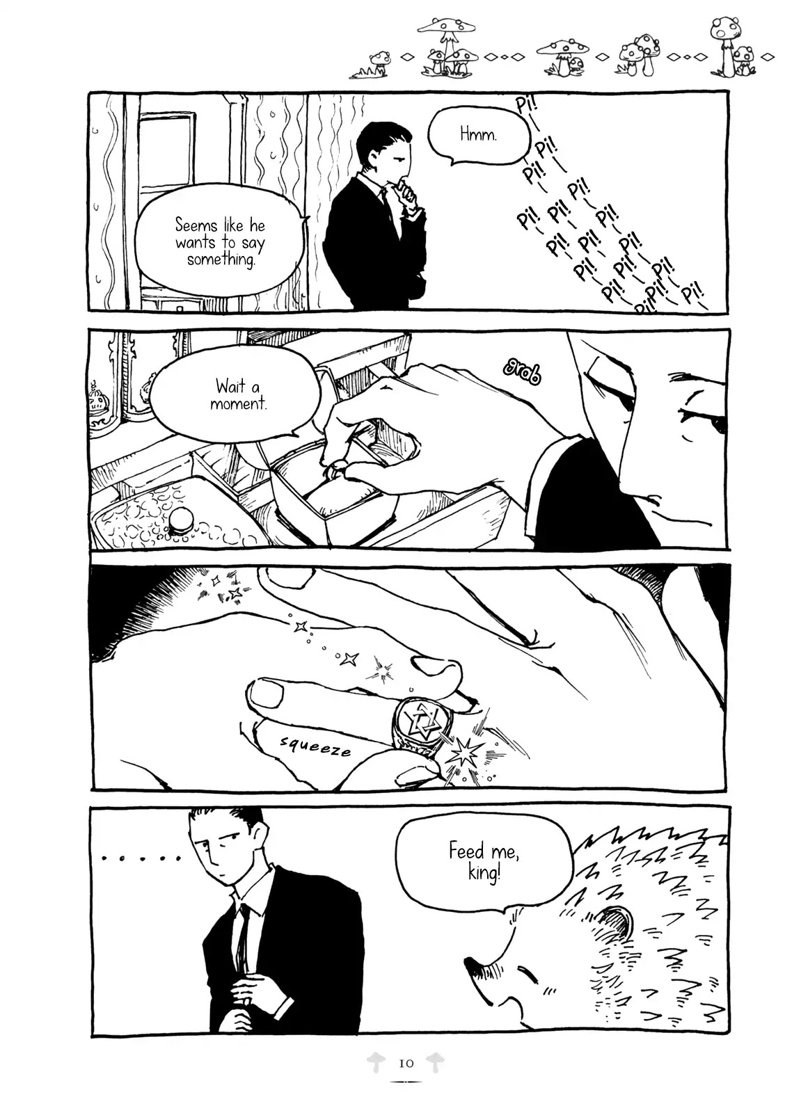 Hedgehog in the King's House Chapter 1 page 9 - Chapter 1: Out of the Garden
