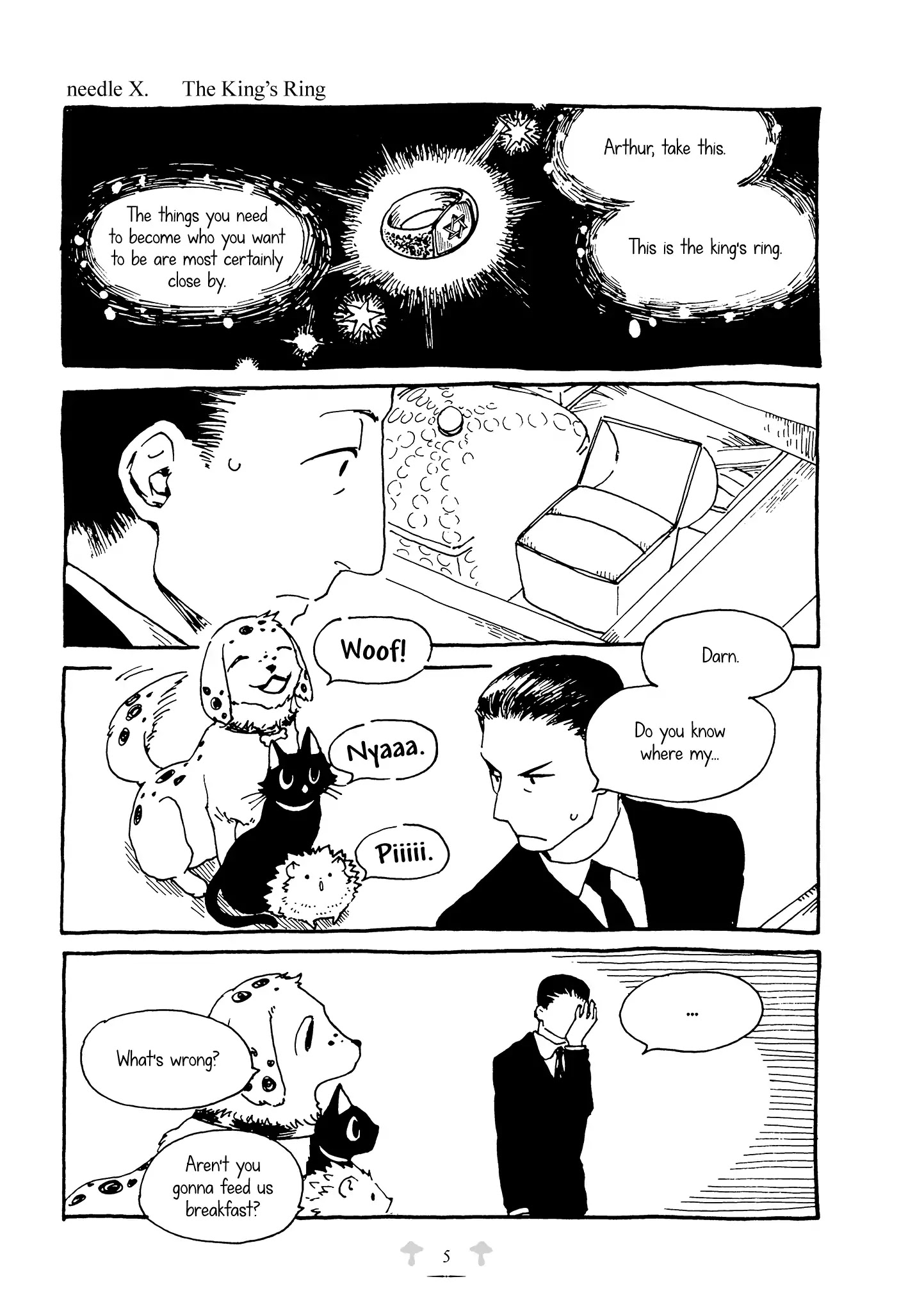 Hedgehog in the King's House Chapter 10 page 5 - Chapter 10: The King's Ring