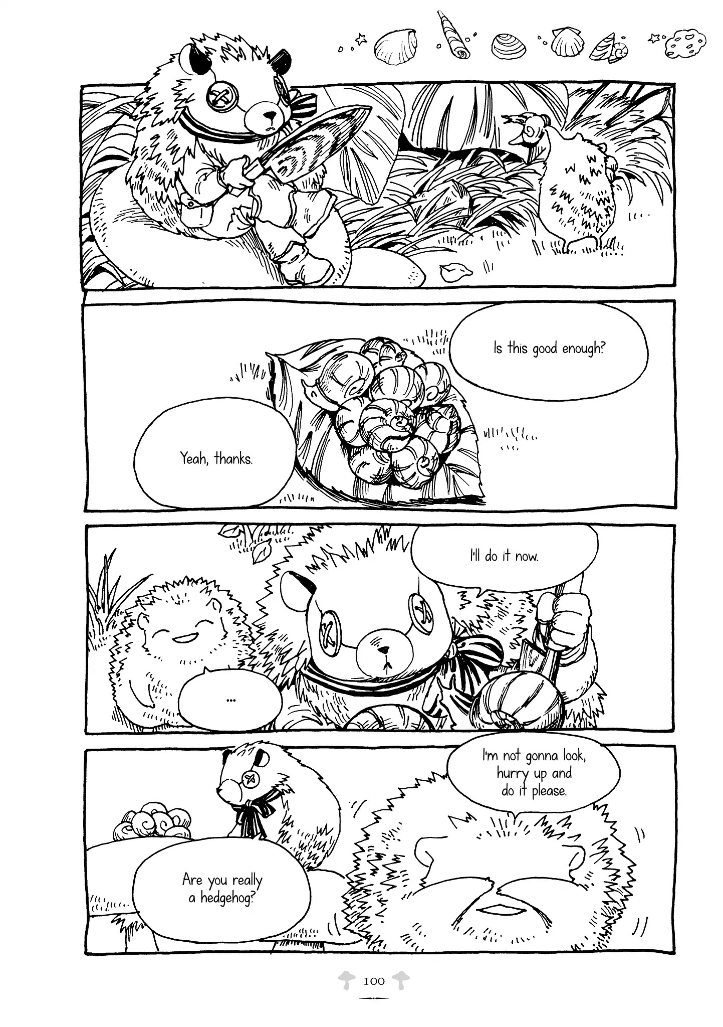 Hedgehog in the King's House Chapter 19 page 6 - Chapter 19: The Garden's Creatures