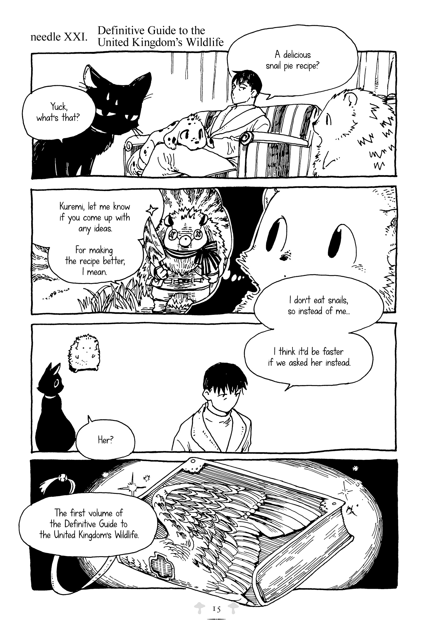 Hedgehog in the King's House Chapter 21 page 1 - Chapter 21: Definitive Guide to the United Kingdom's Wildlife