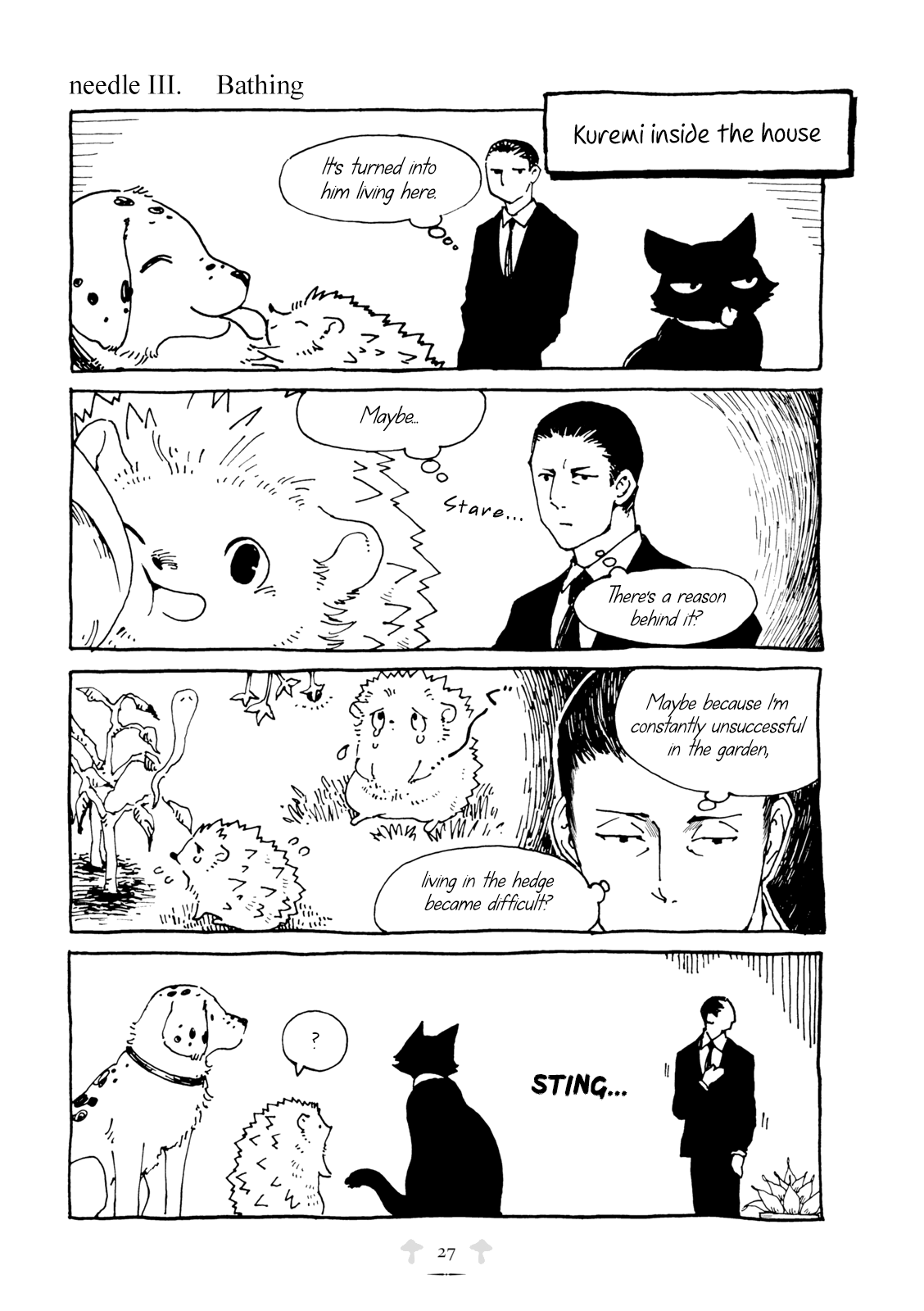 Hedgehog in the King's House Chapter 3 page 1 - Chapter 3: Bathing